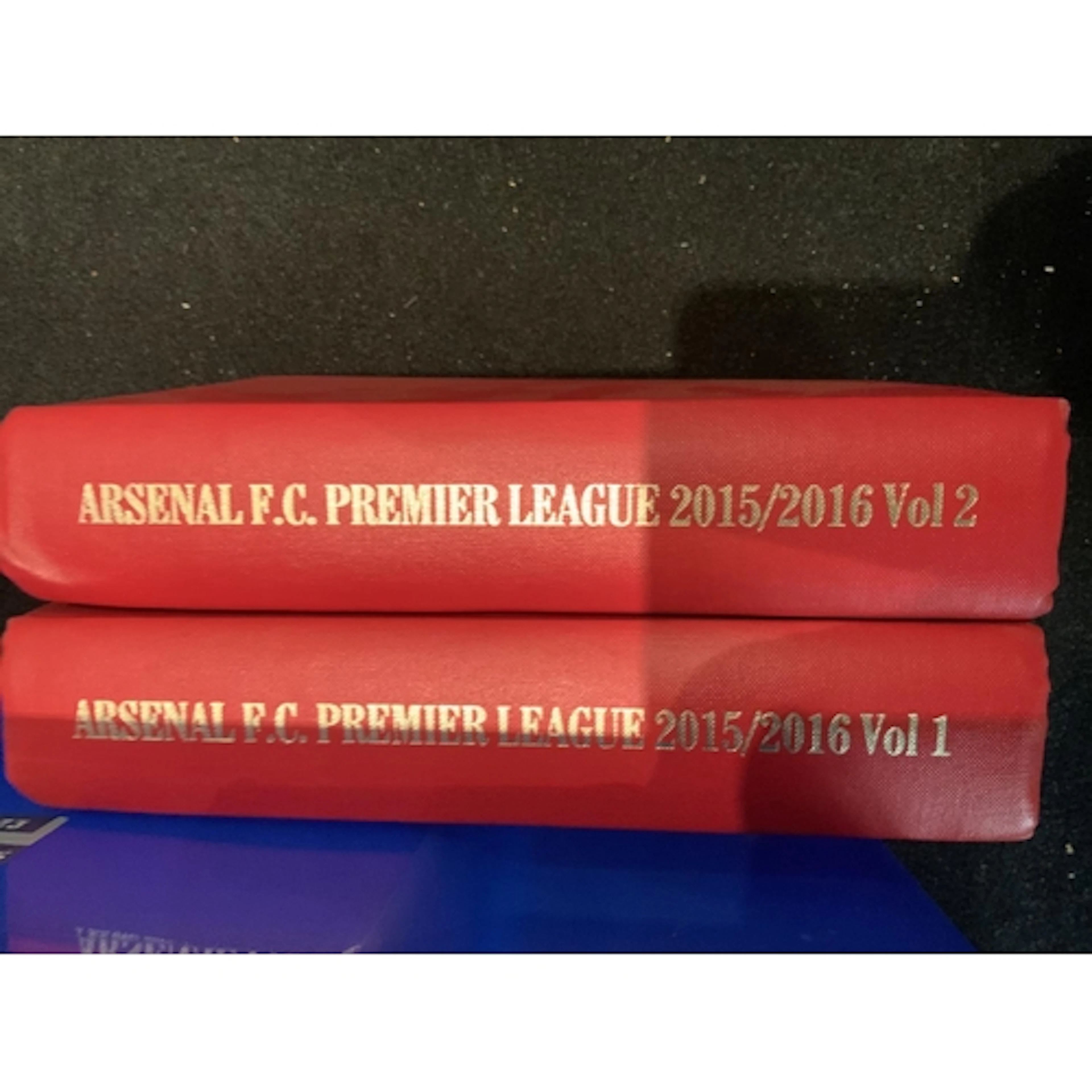 Football Memorabilia Box: Two bound volumes of home programm...