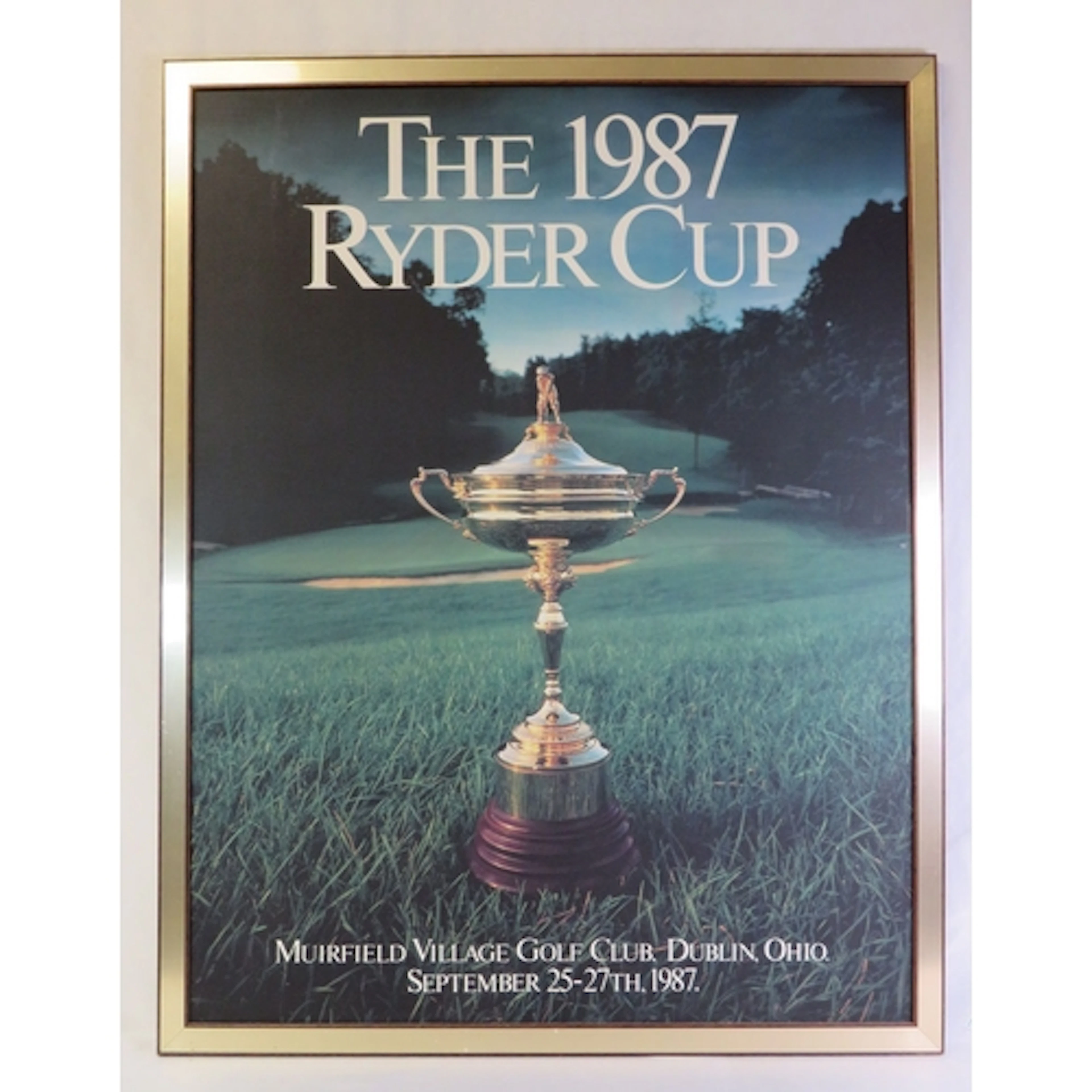 Framed Printed Rider Cup Golfing Poster approx. 62.5cm W x 8...