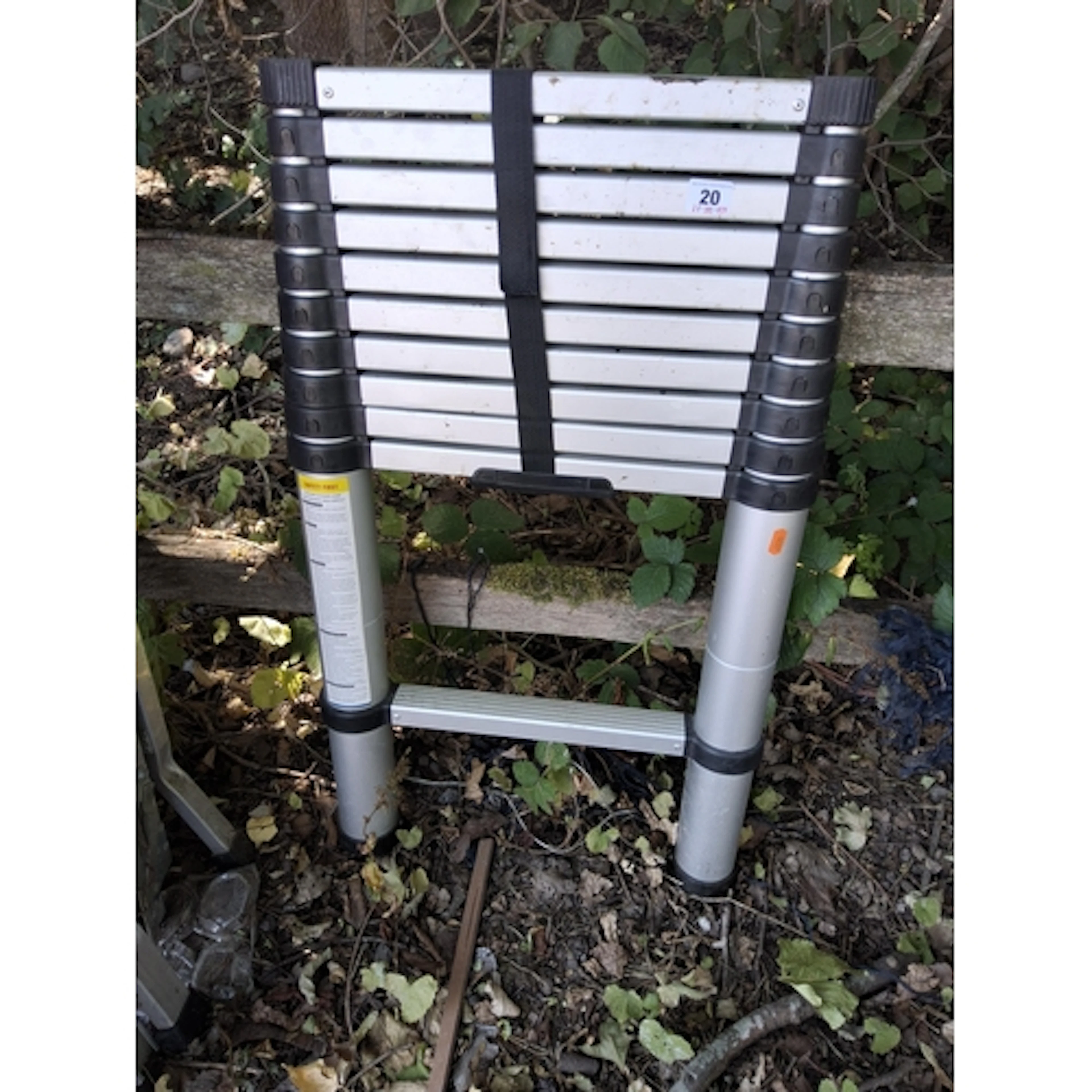 A TELESCOPIC LADDER with 10 rungs no obvious damage...