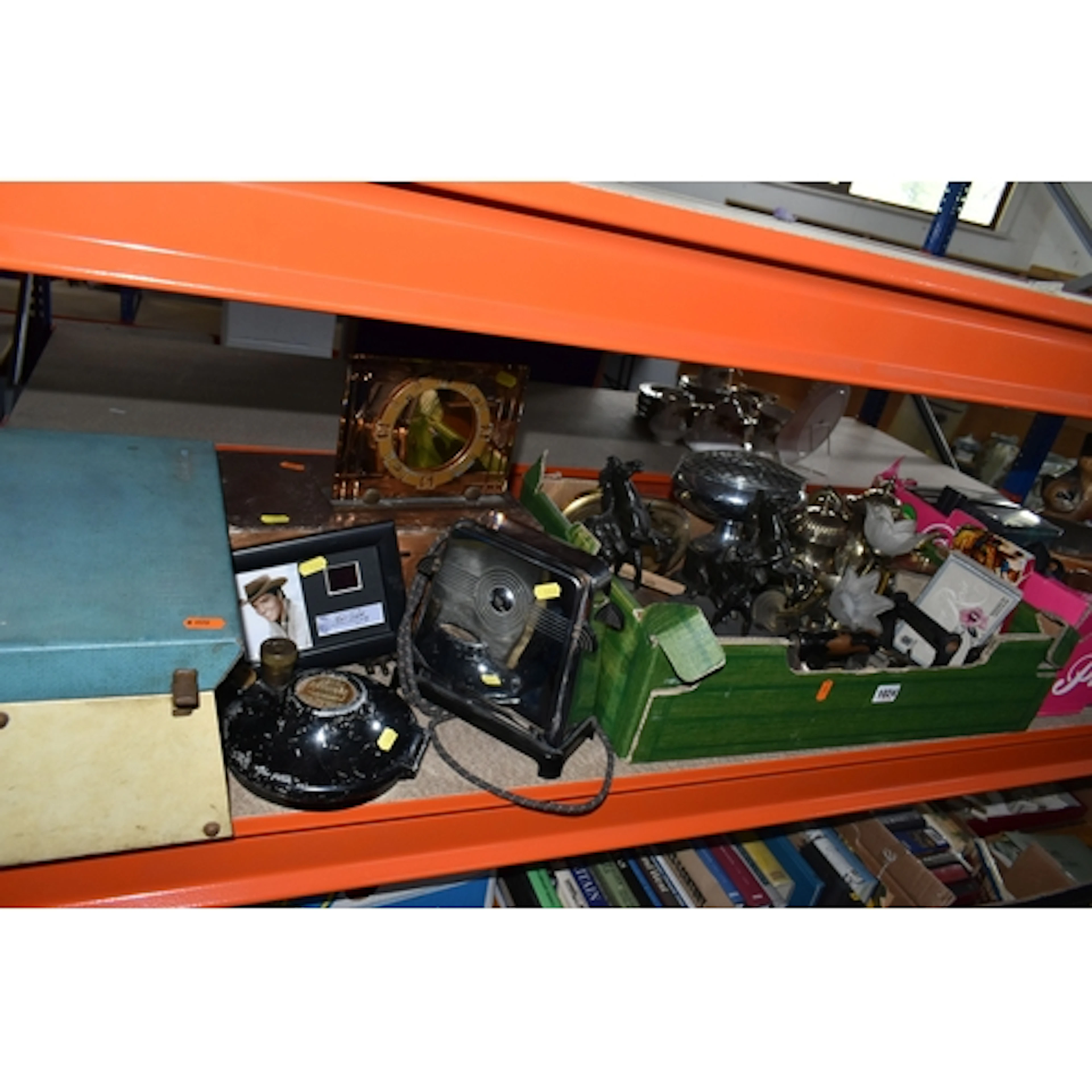TWO BOXES AND LOOSE METAL WARE AND MISCELLANEOUS ITEMS, to i...