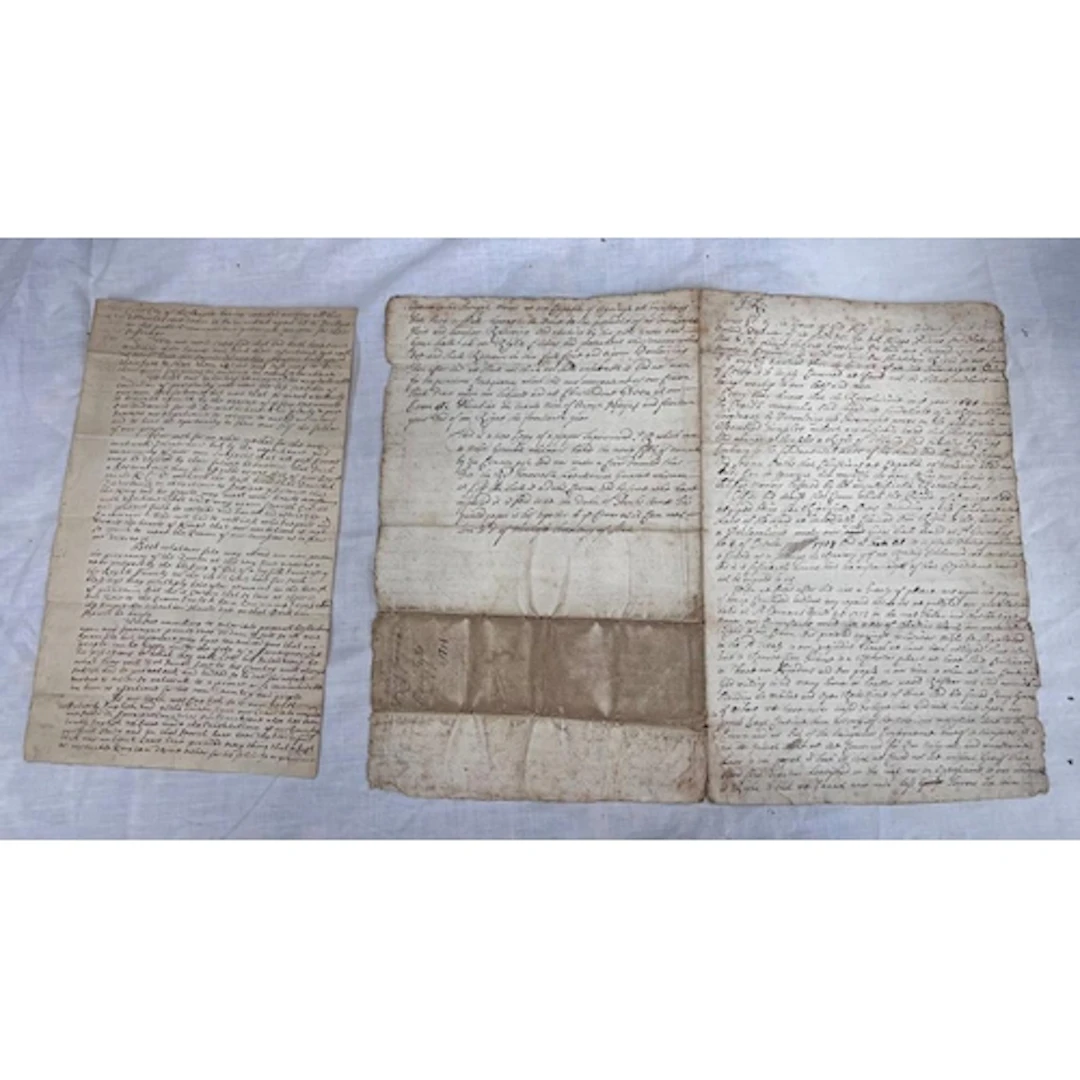 JACOBITE INTEREST: FOLDER CONTAINING TWO MANUSCRIPT DOCUMENT...