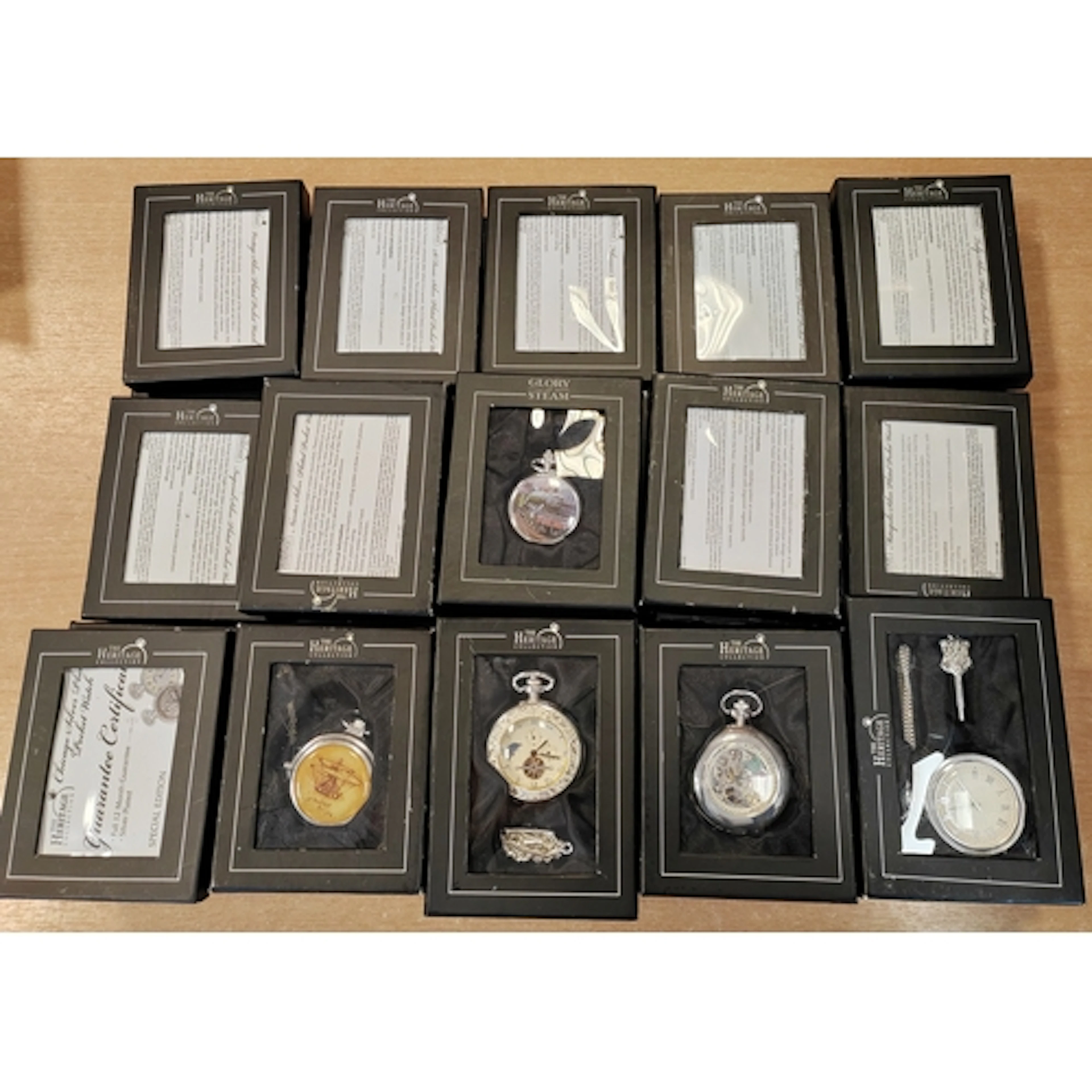 Atlas Editions. The Heritage Collection pocket watches (38),...