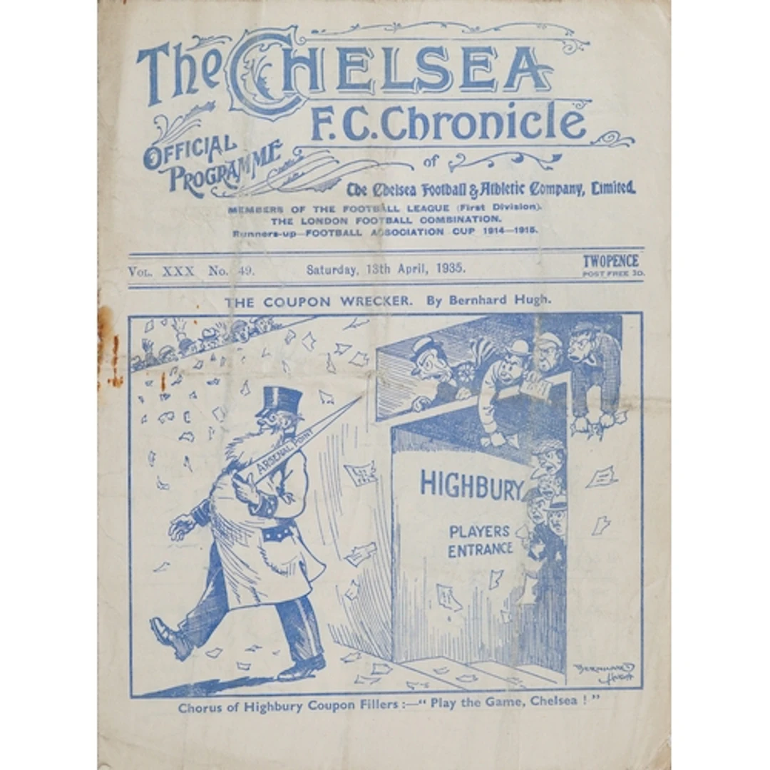 Chelsea F.C. Chronicle official football programme - The Cou...