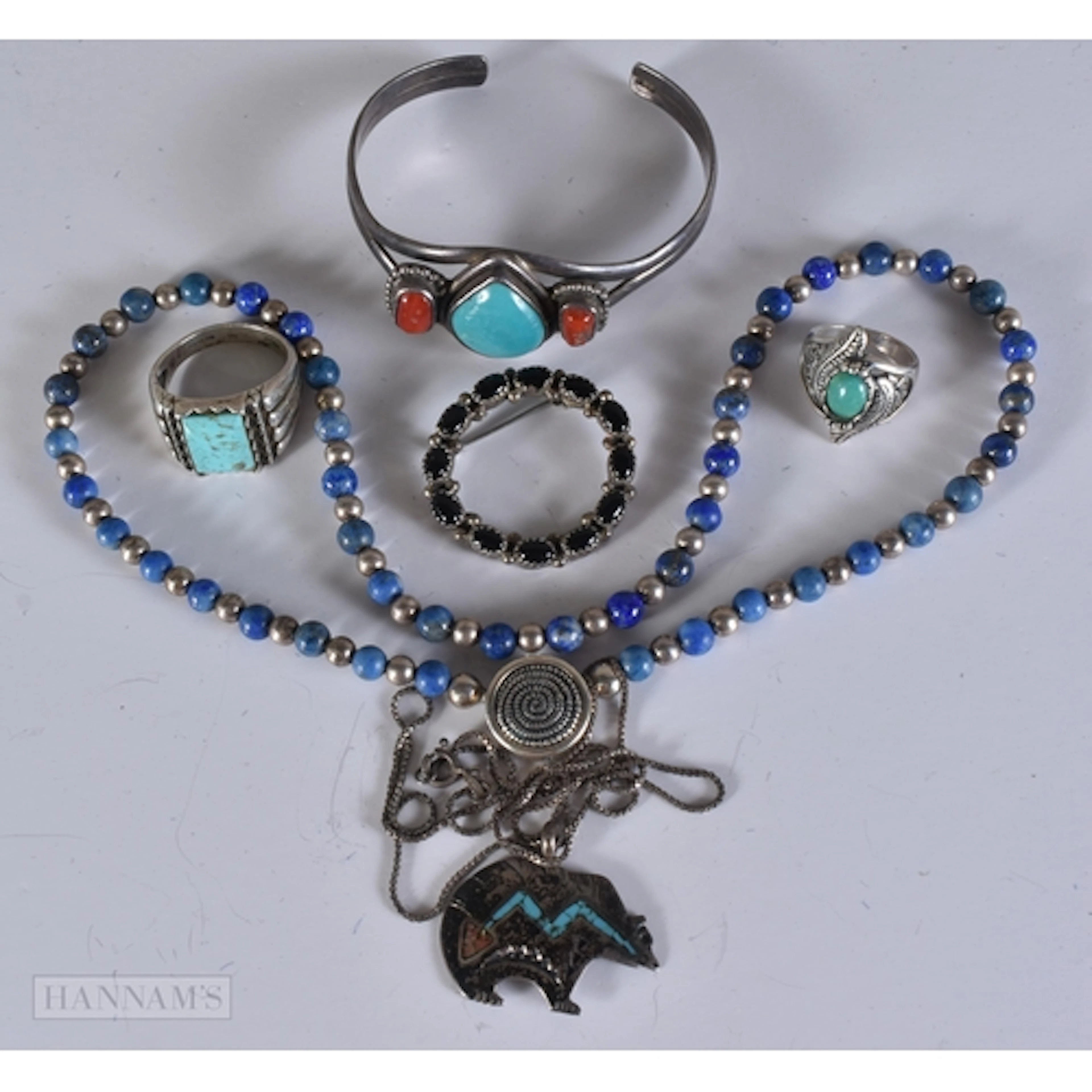 Sterling Silver Native American Jewellery inc. Carolyn Polla...