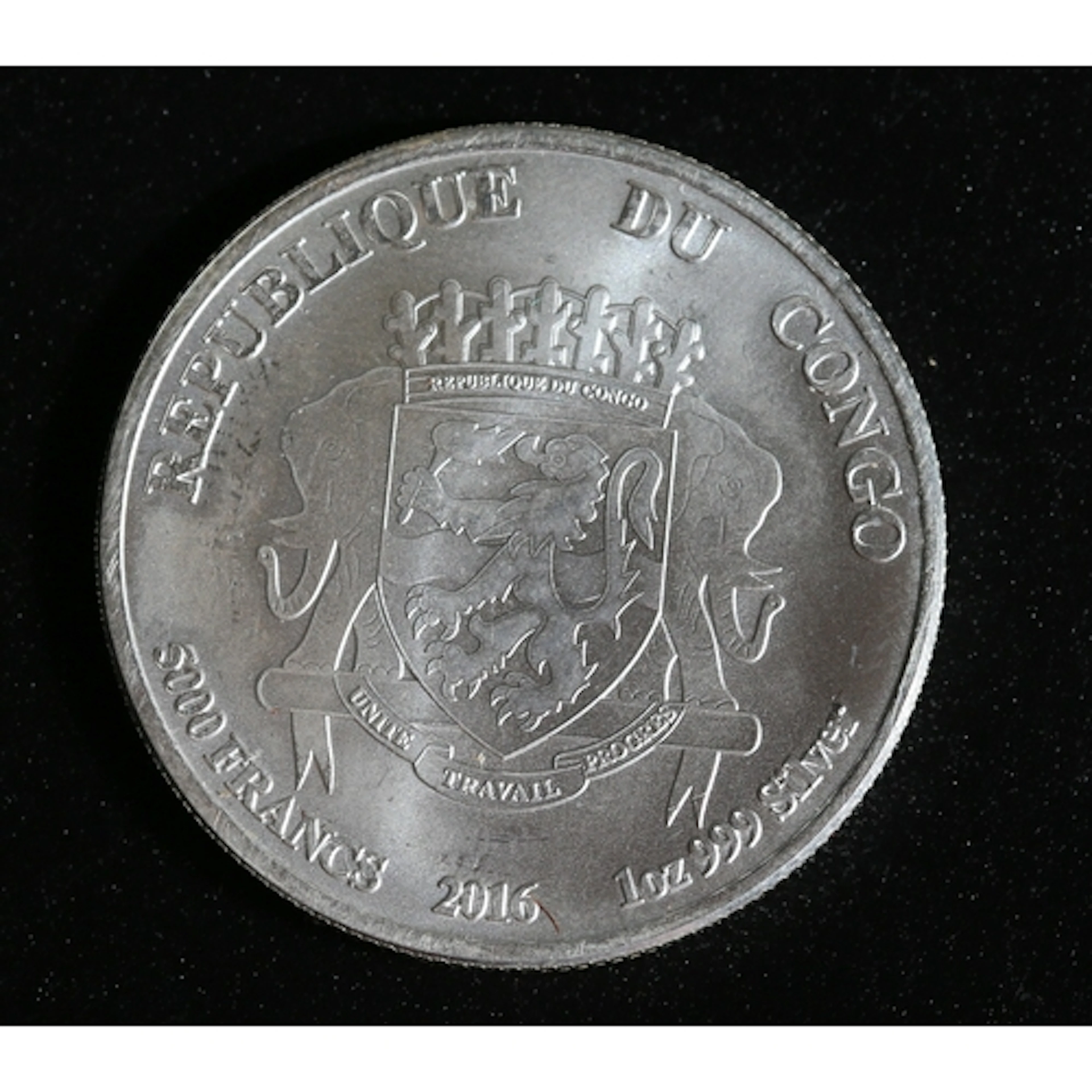 1 Ounce Fine 999.9 Silver Commemorative 5000 Francs Coin 'Af...