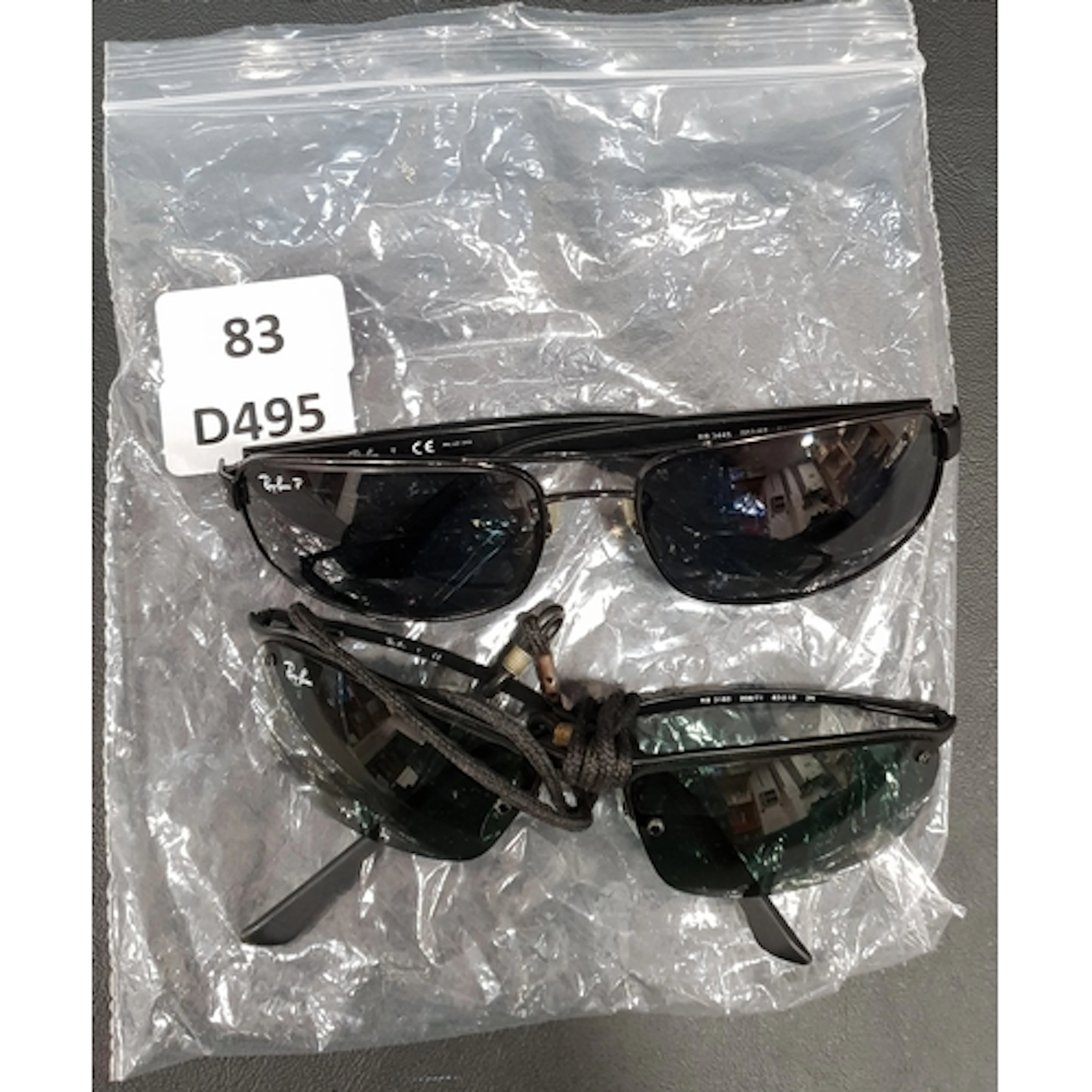 TWO PAIRS OF RAY-BAN SUNGLASSES comprising model RB3445 and...