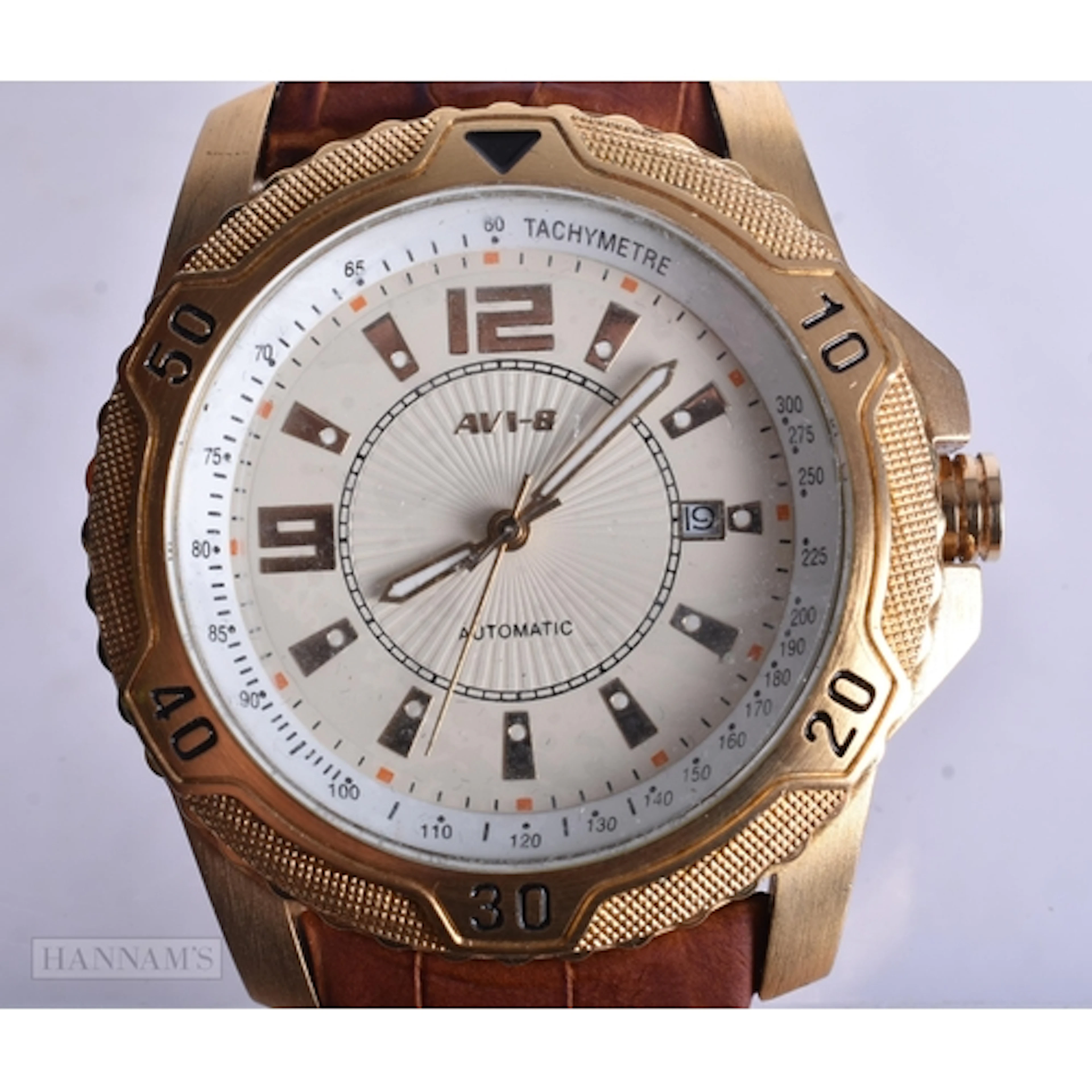 AVI-8 Automatic Watch Working. 5 cm wide.