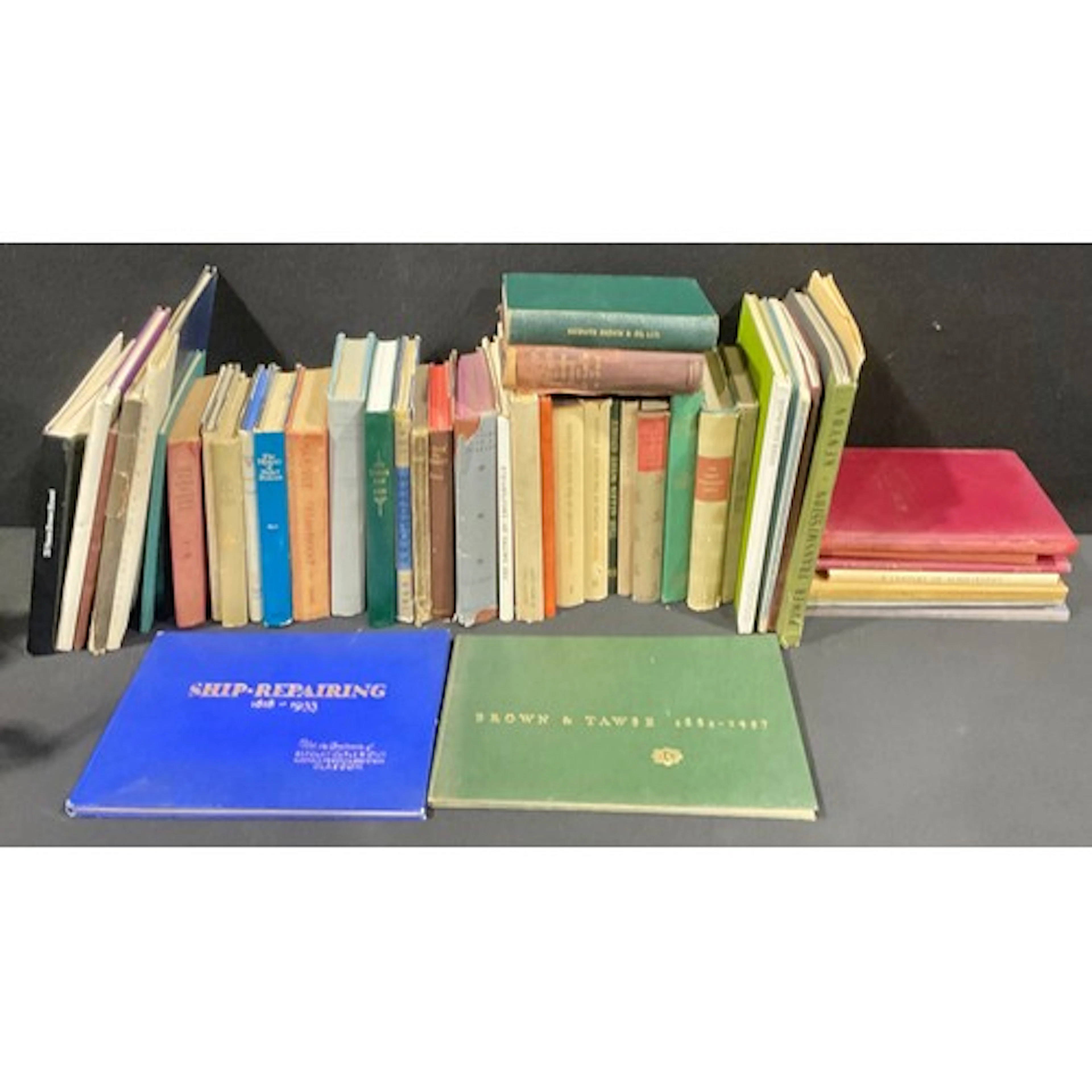 Books – Industry: two boxes containing a large collection of...