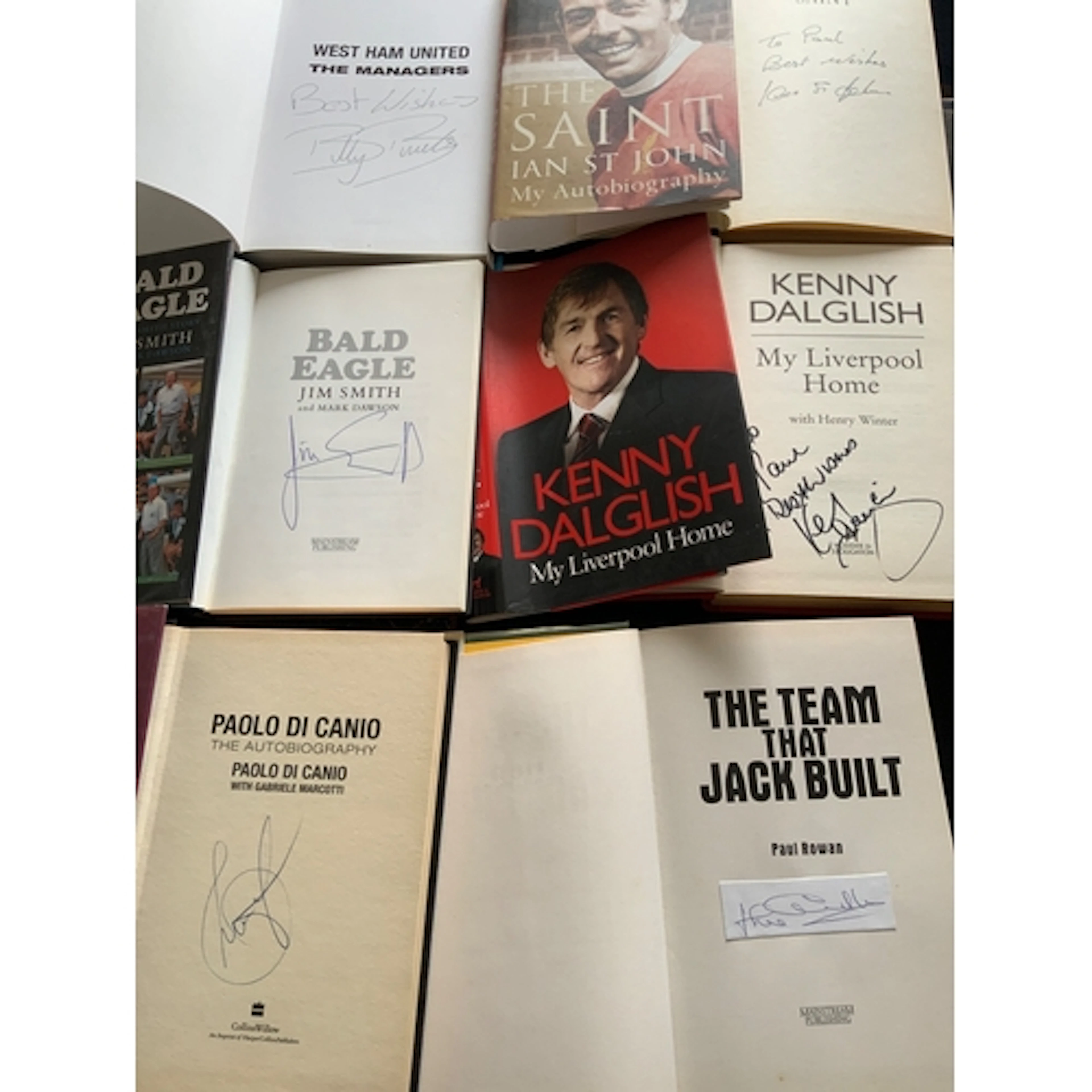 Signed Football Books: Black Hammers signed by 9 black West ...