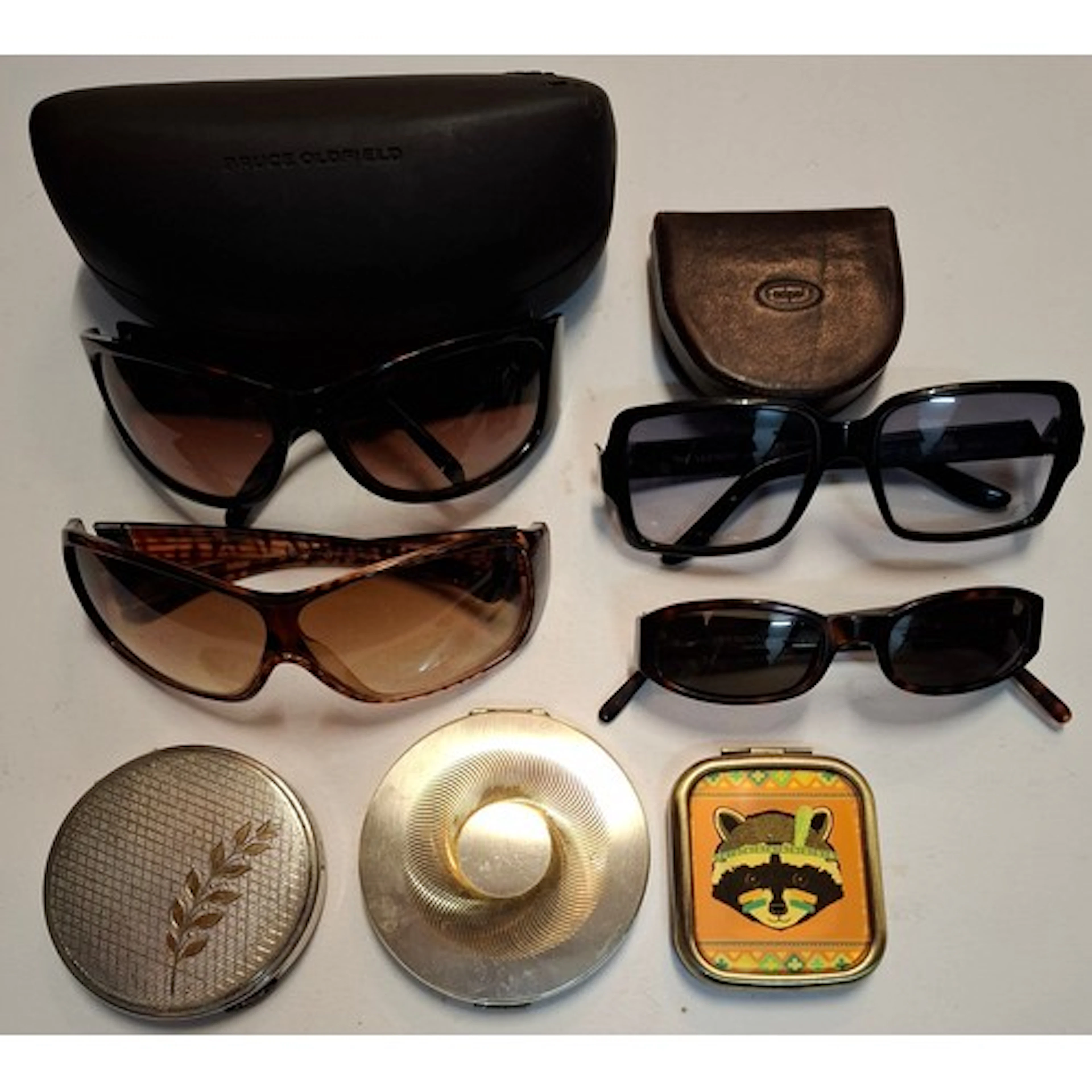 Bruce Oldfield- A pair of brown wraparound category 2 sungla...