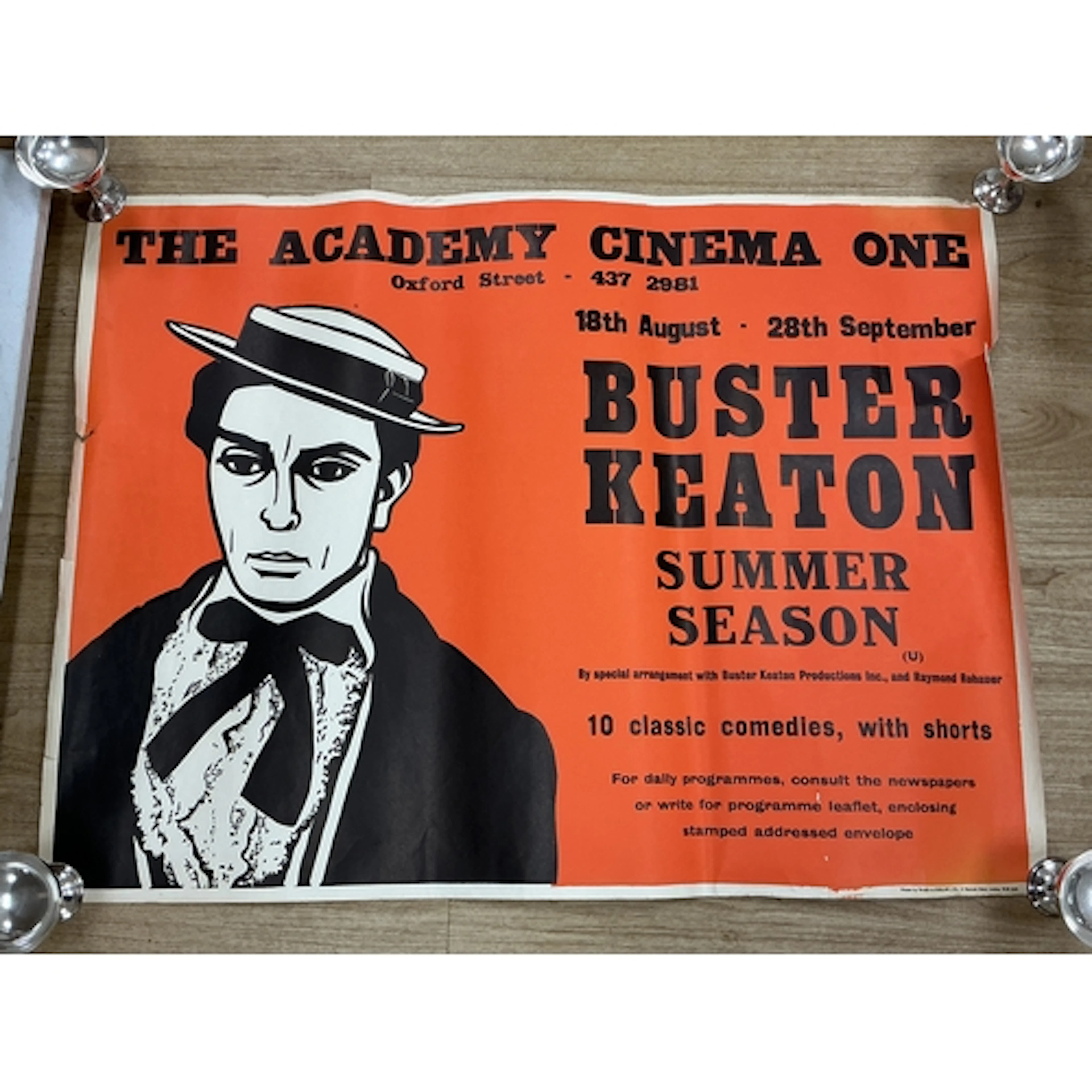 Peter Strausfeld (German / British, 1910-80), Buster Keaton ...