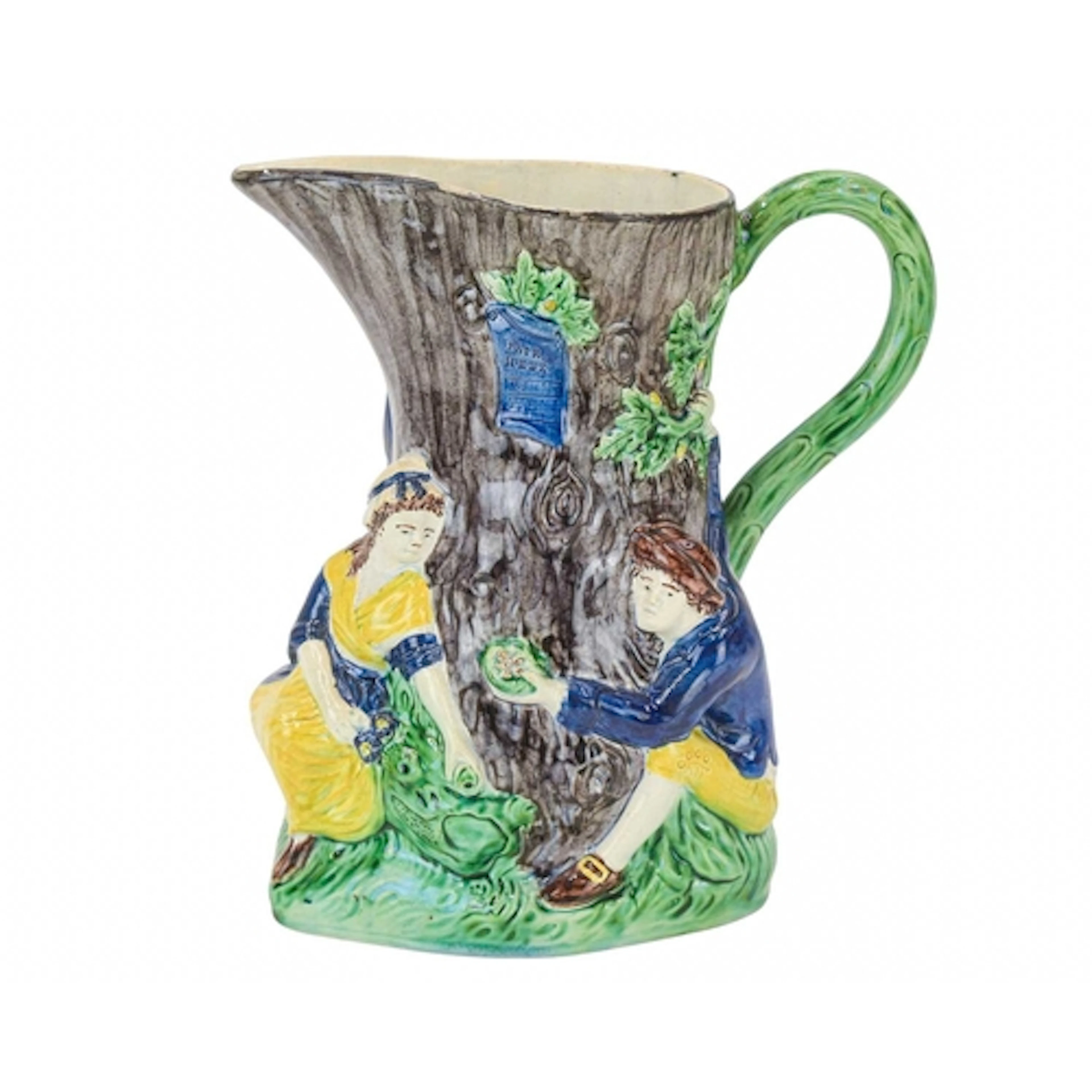 A pearlware 'Fair Hebe' jug, circa 1789, celebrating George ...