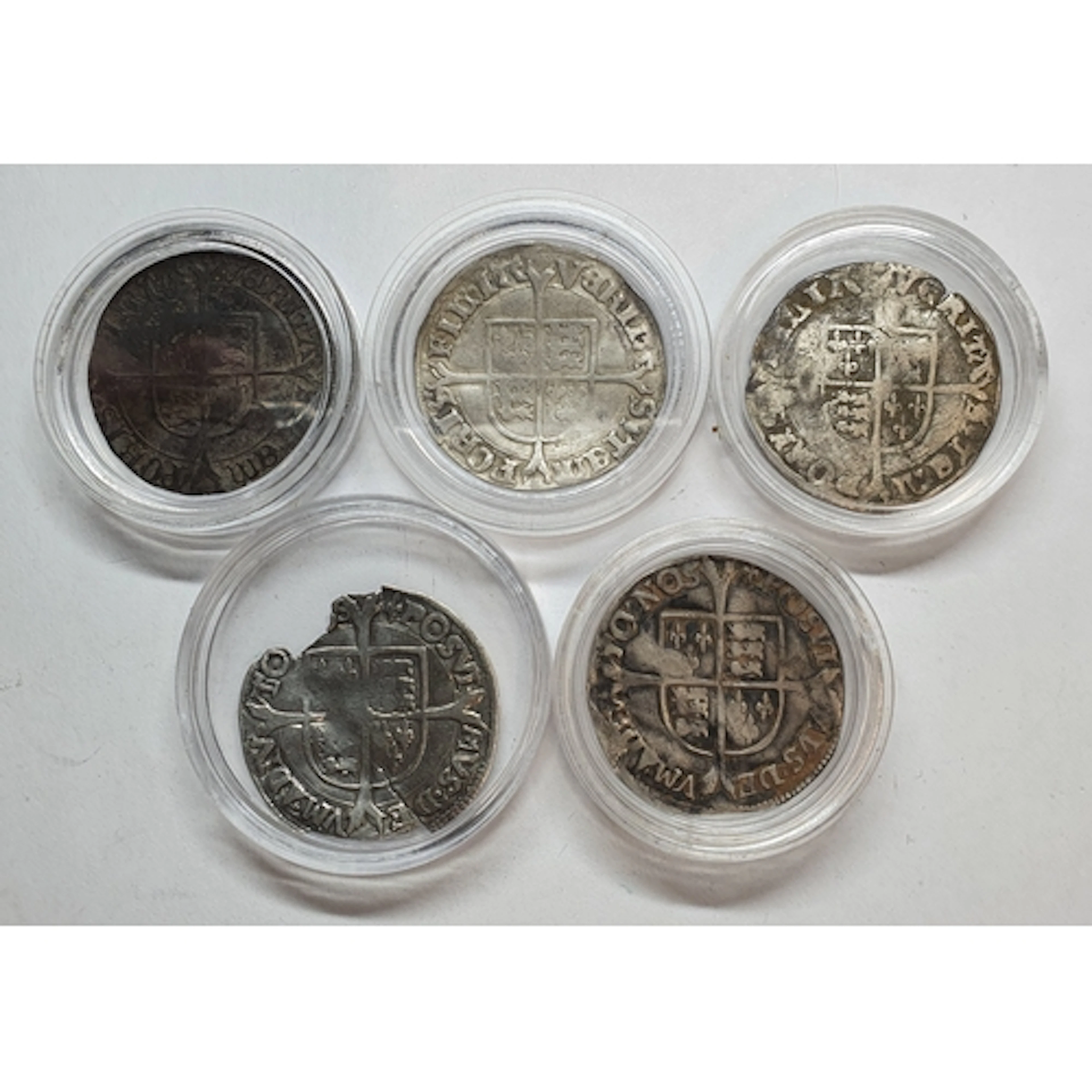 Mary Tudor, hammered silver Groats, some A/F; (5)