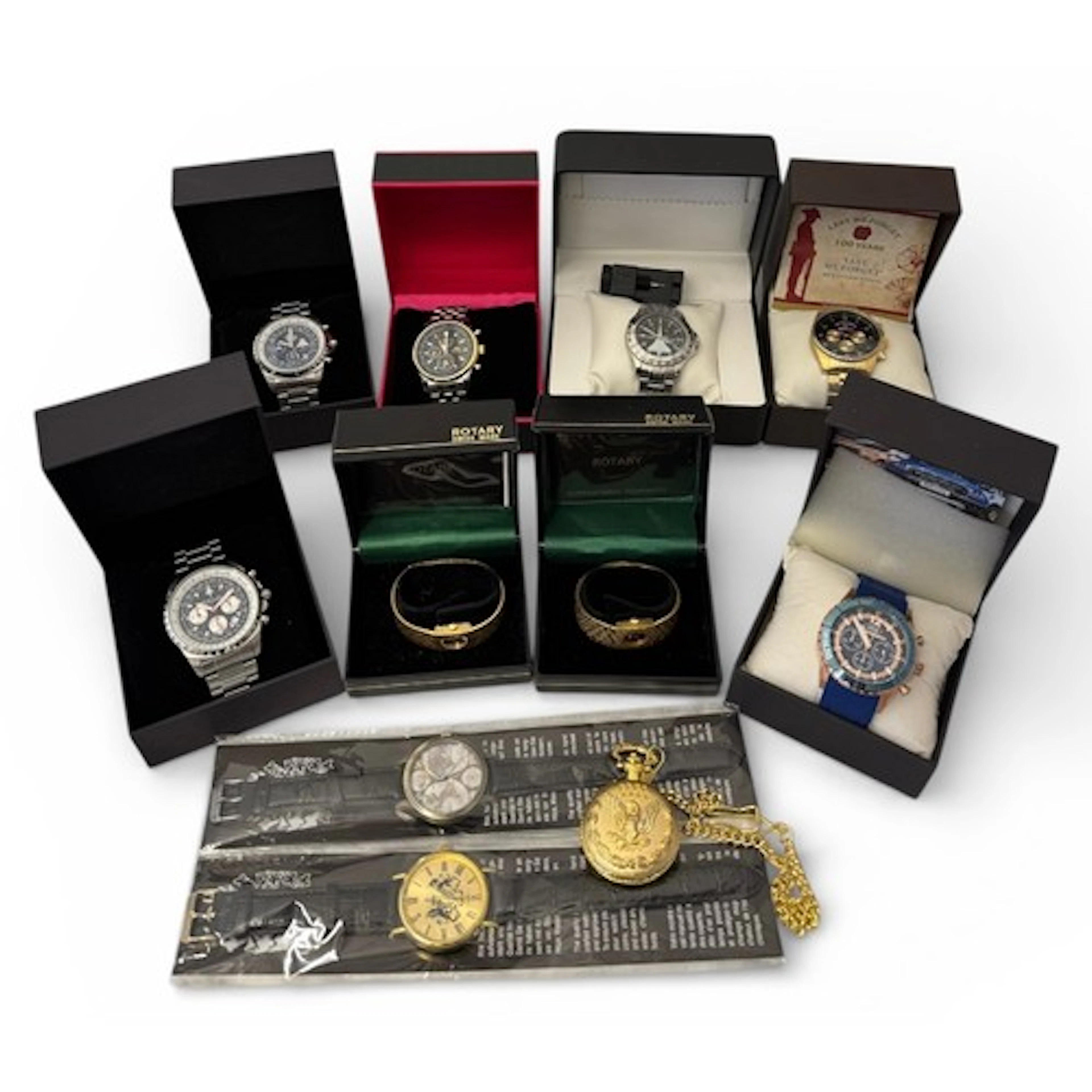 A collection of fashion watches (11), with six boxed men's w...