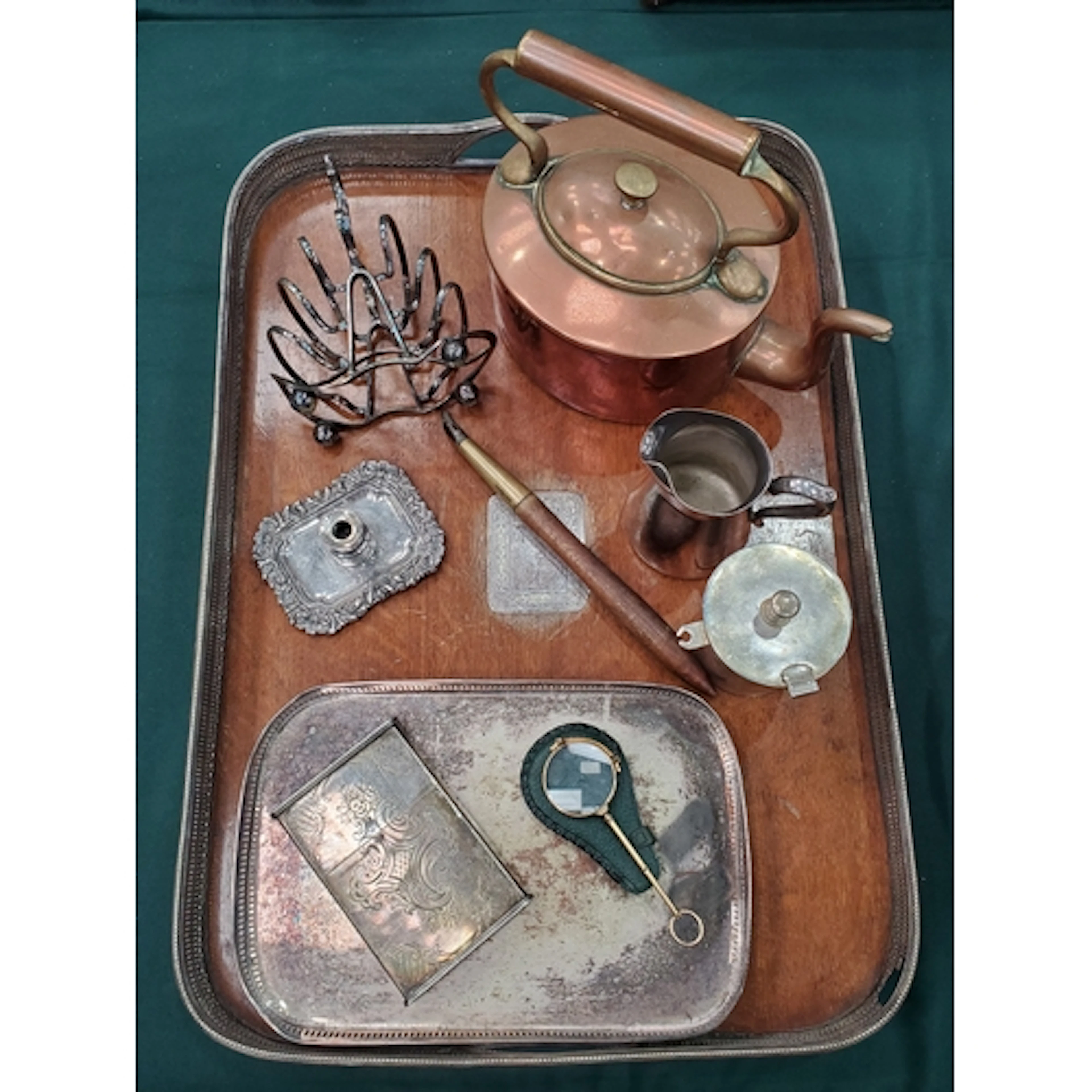 Two boxes containing a quantity of silver plate including a ...