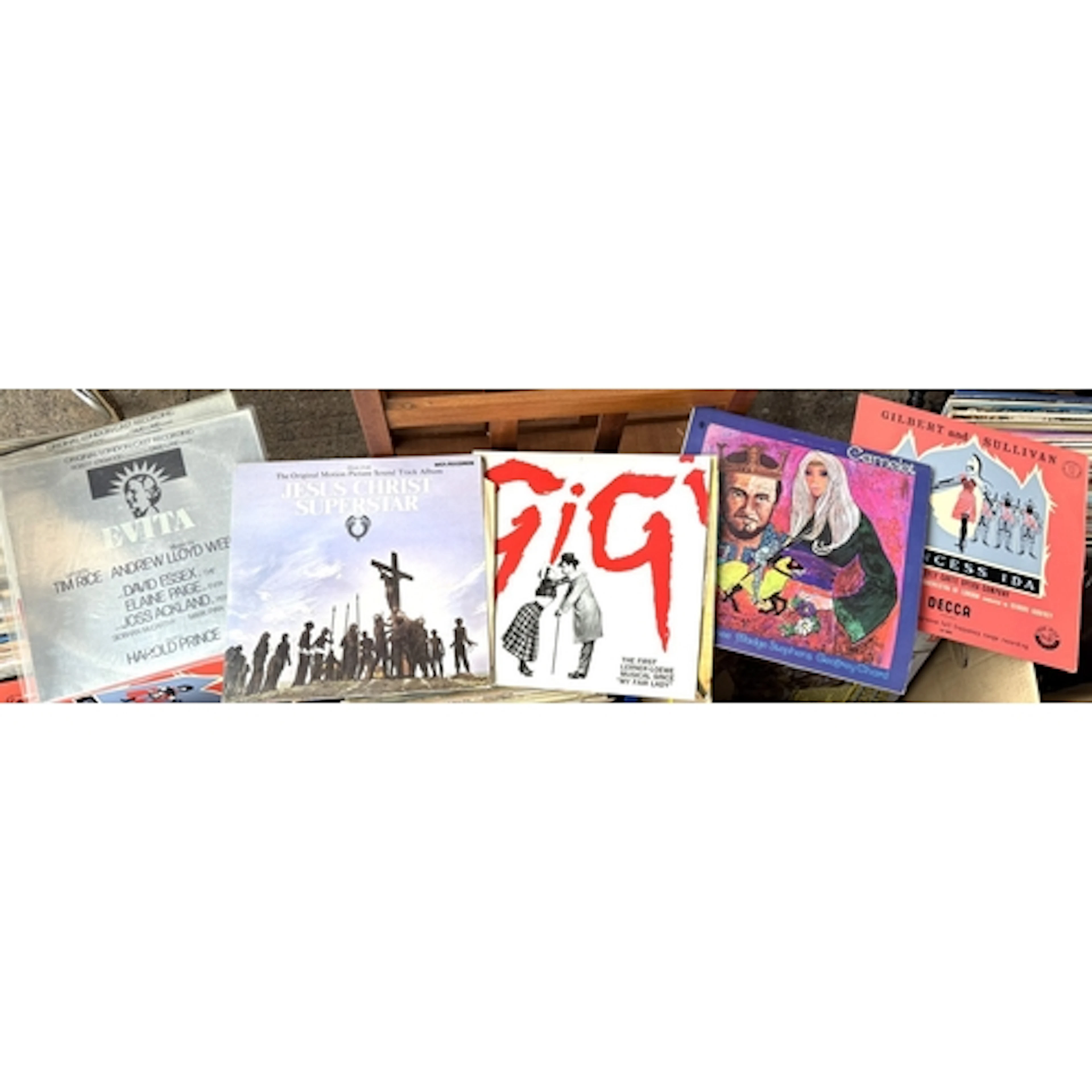 Records Mainly Broadway, Jazz and Blues 200+ to include Gigi...