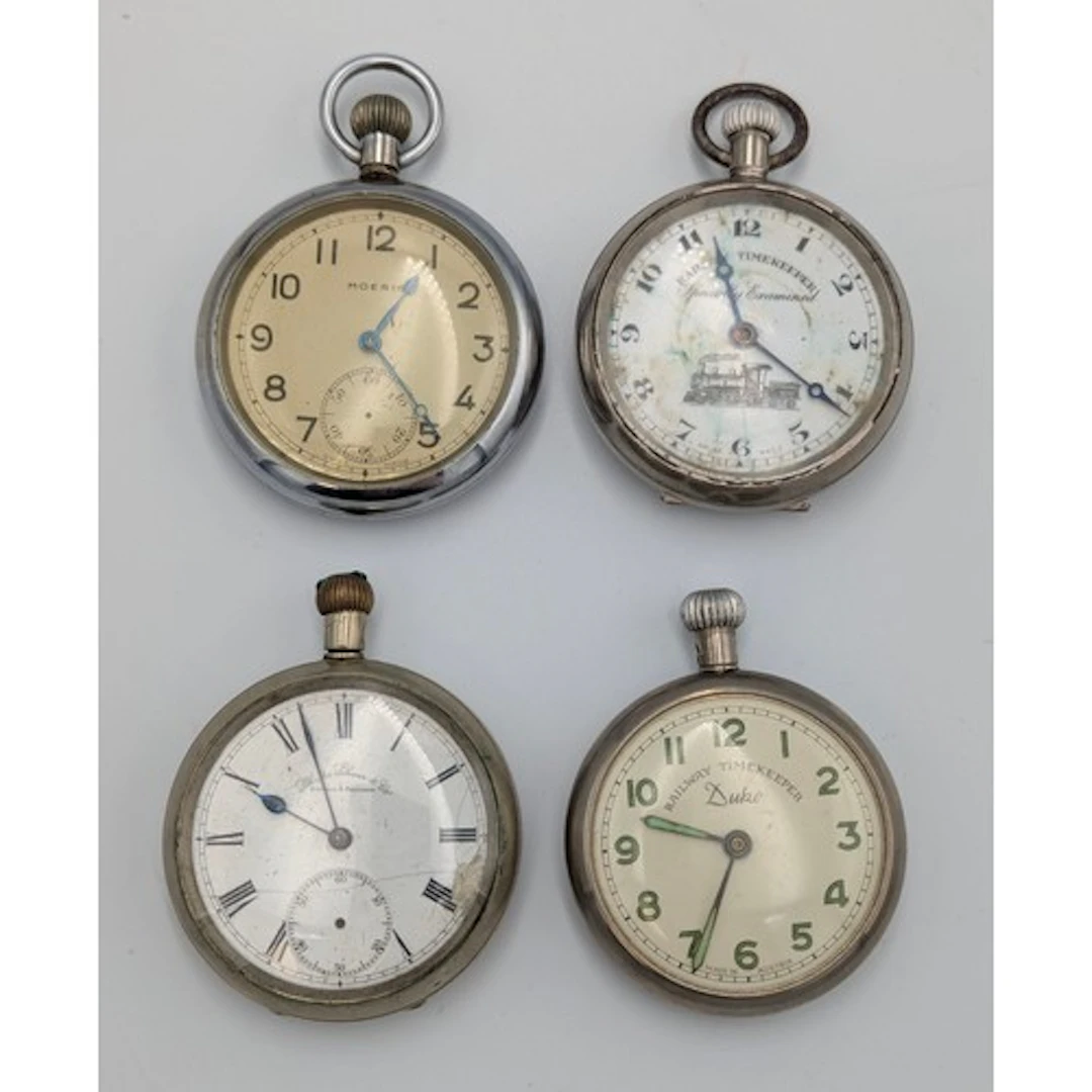 Watches -Two Railway timekeepers pocket watches, one with tr...