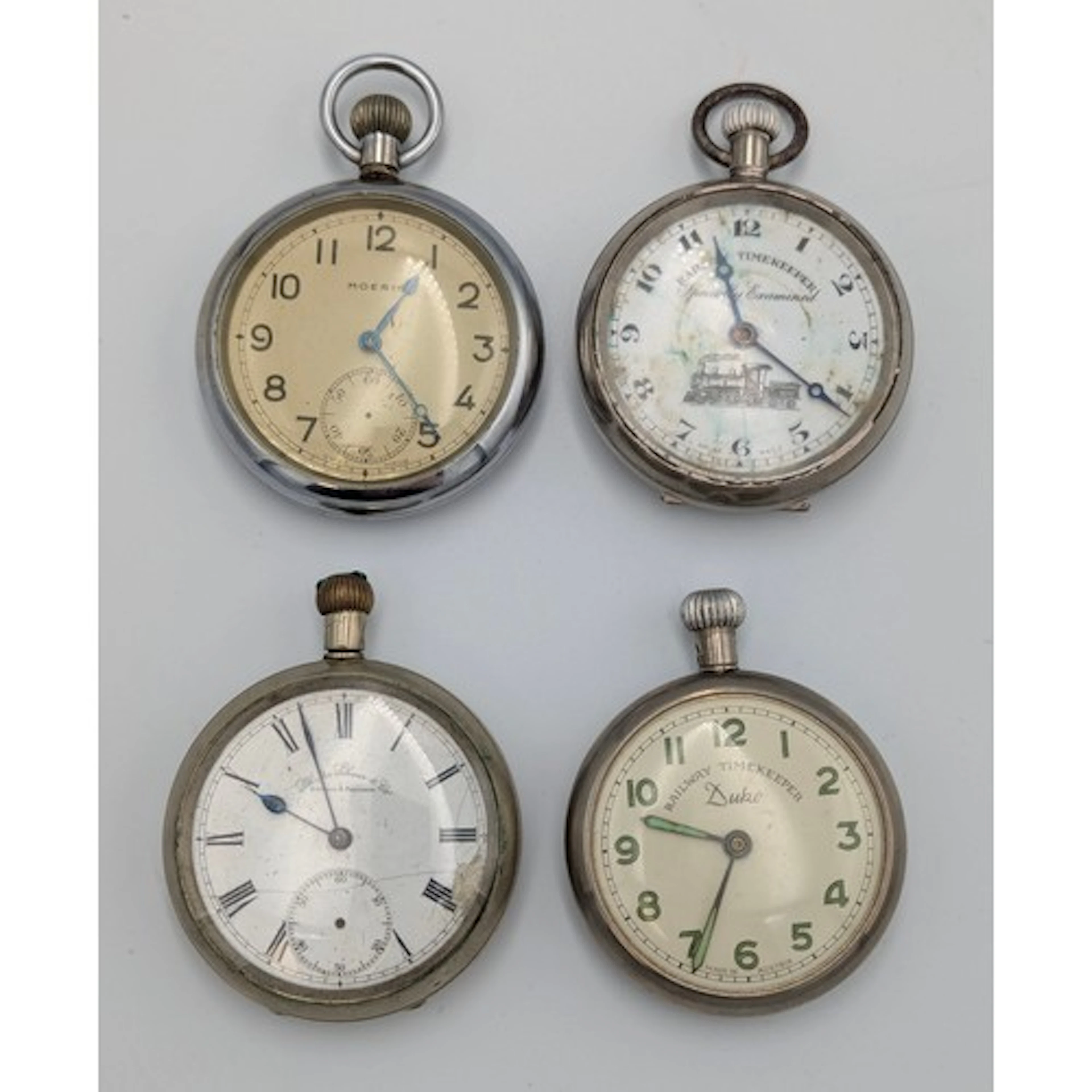 Watches -Two Railway timekeepers pocket watches, one with tr...