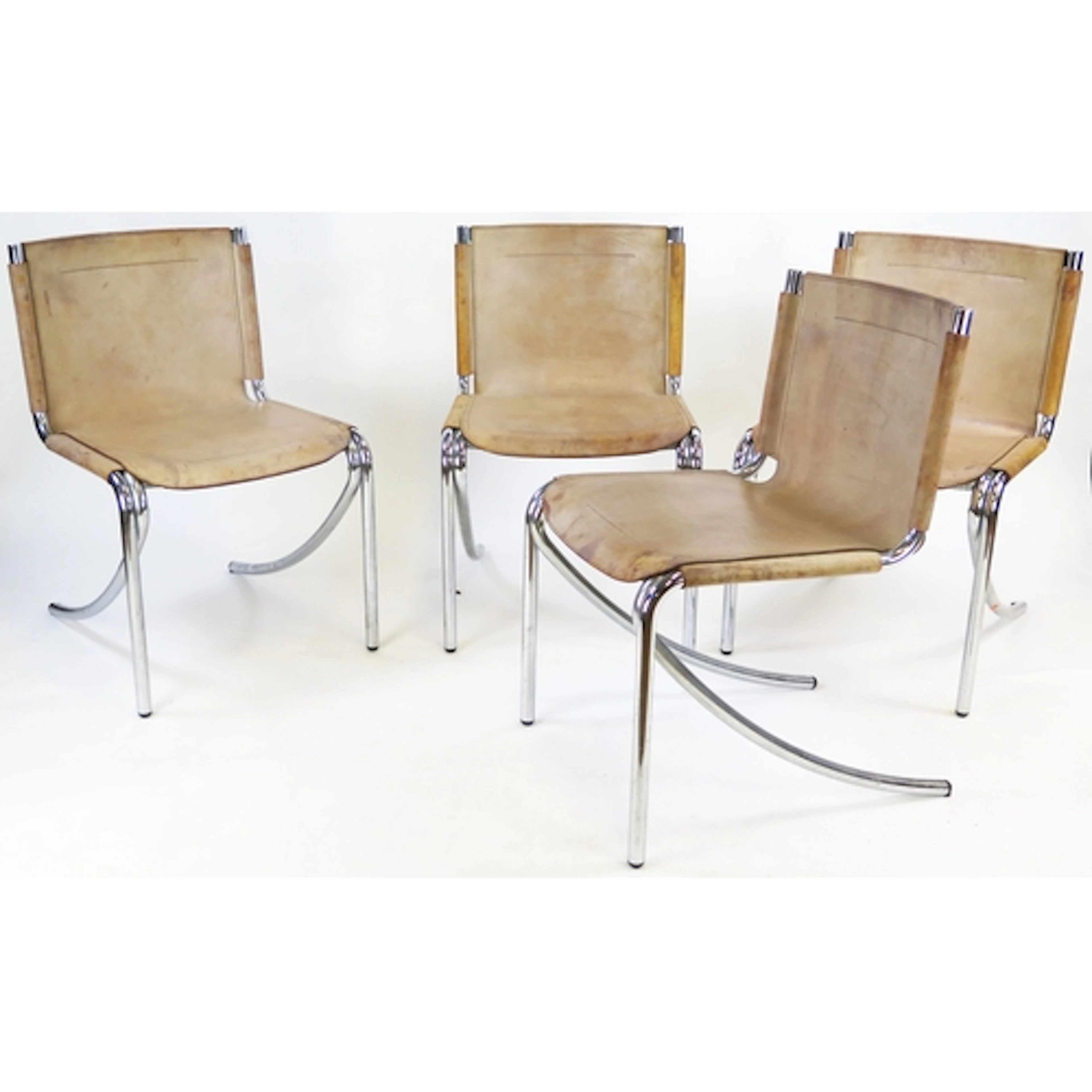 A set of four Acerbis 'Jot' chairs, design by Giotto Stoppin...