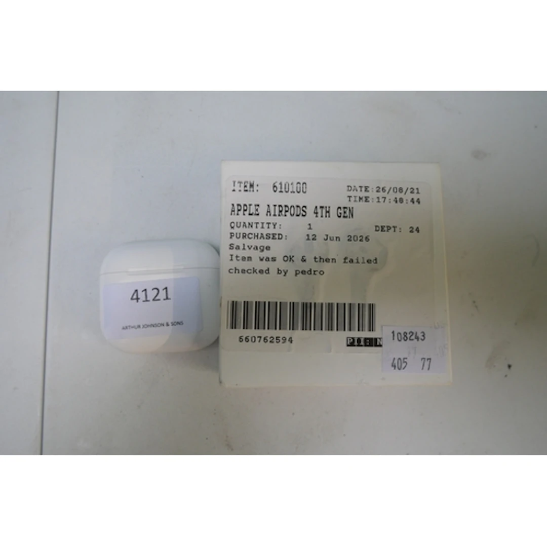A set of Apple Airpods 4th Generation, original RRP £99.99 (...