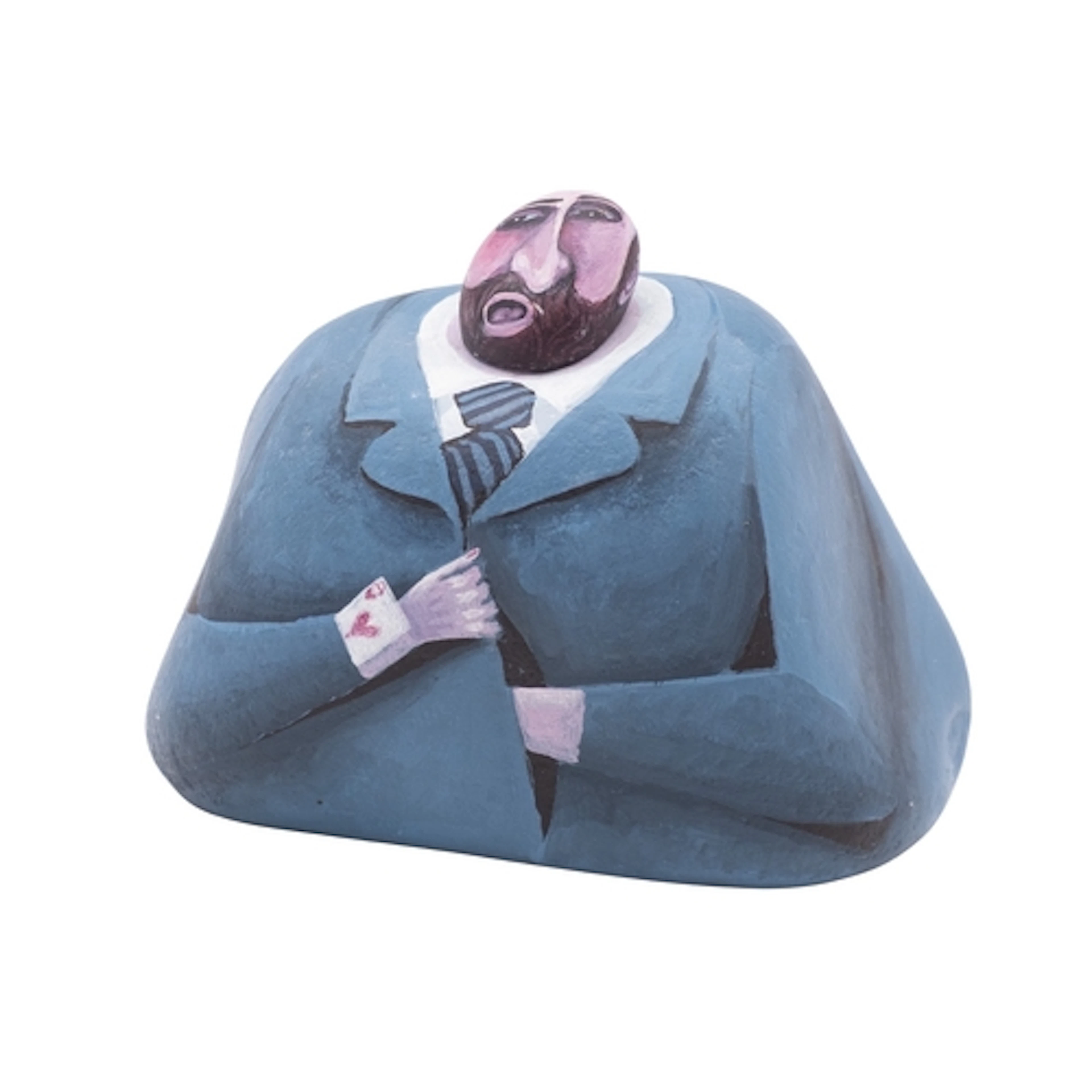 Geoff Rice [1946 - 2024] 'The Card Sharp' a painted sculptur...