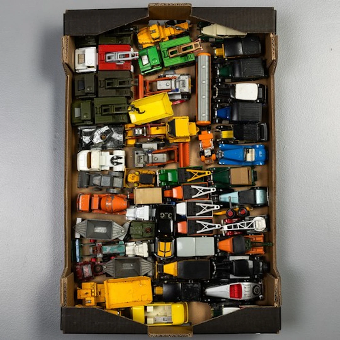 Fruit tray containing a selection of unboxed playworn Matchb...