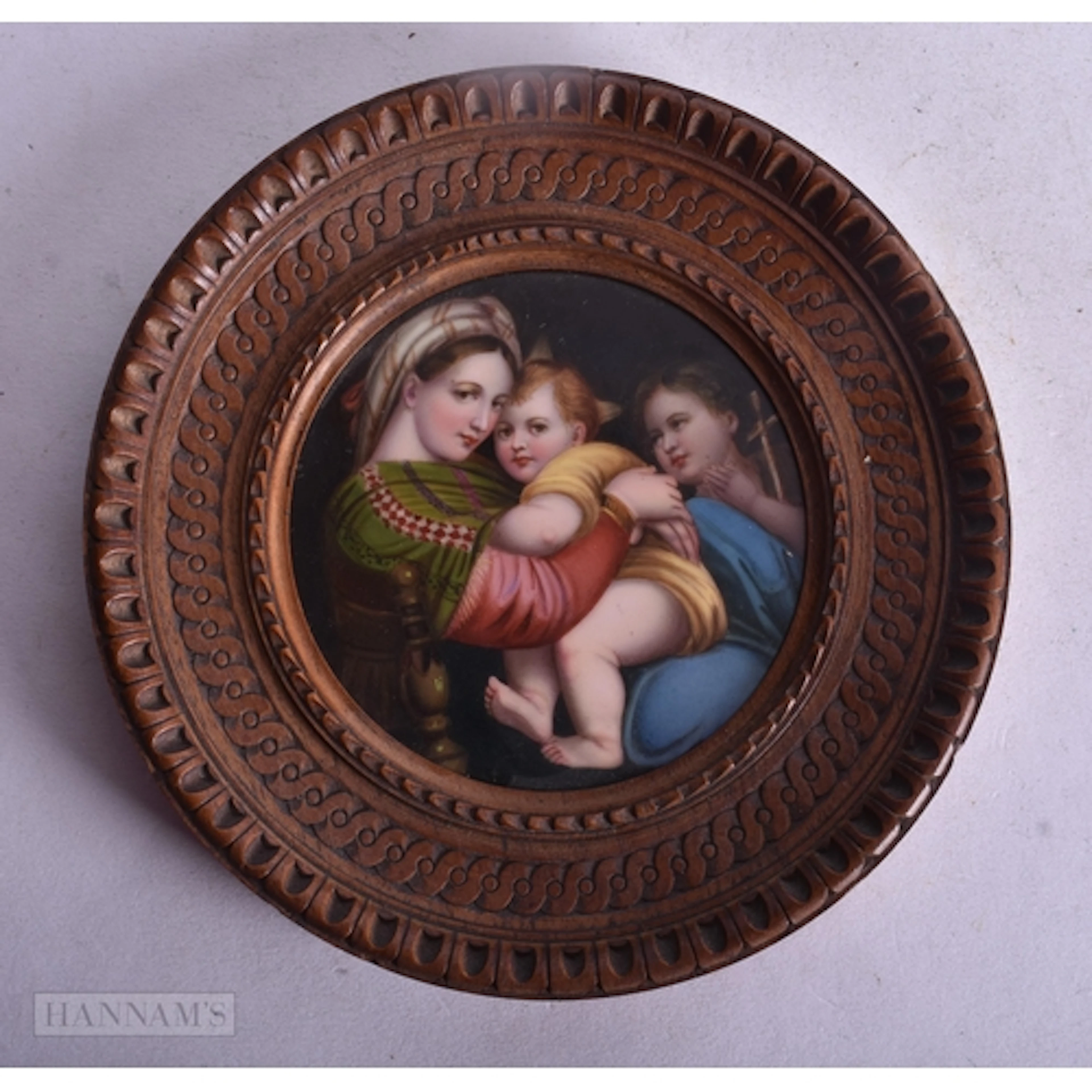 German KPM porcelain plaque, after Raphael ( Italian, 1483-1...