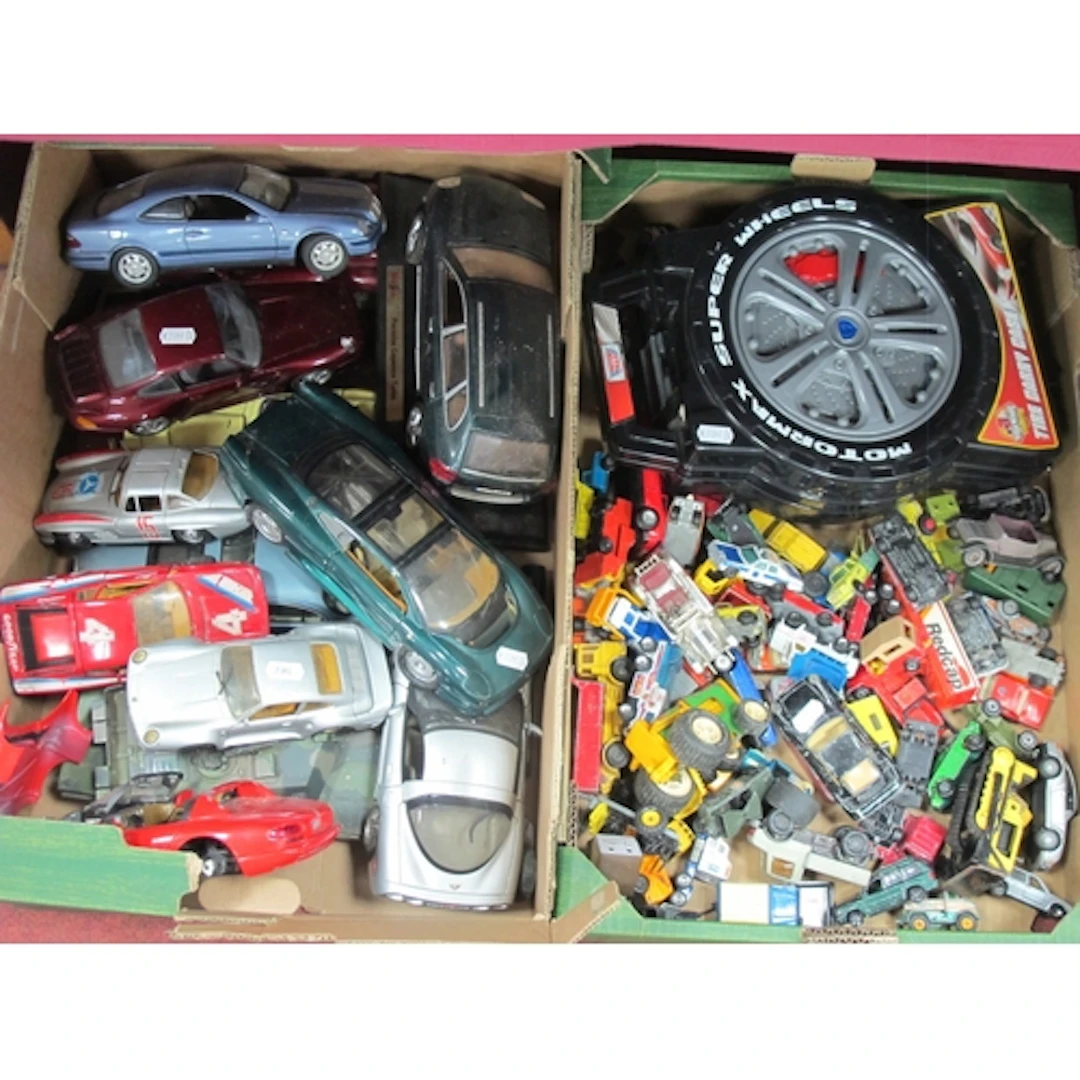 Toys, including large collection of vintage die-cast and mod...