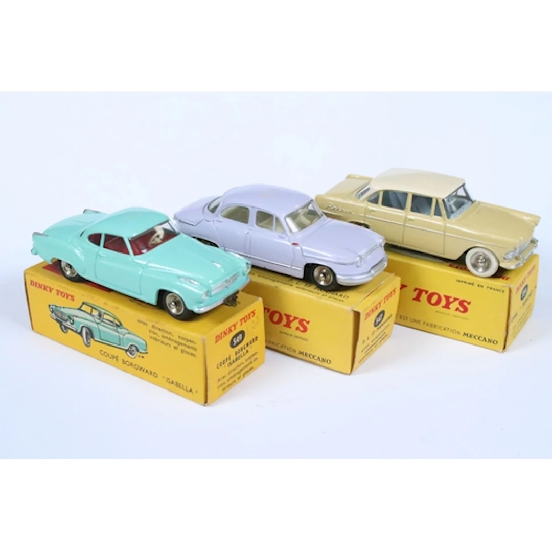 Three boxed French Dinky diecast models to include 549 Coupe...