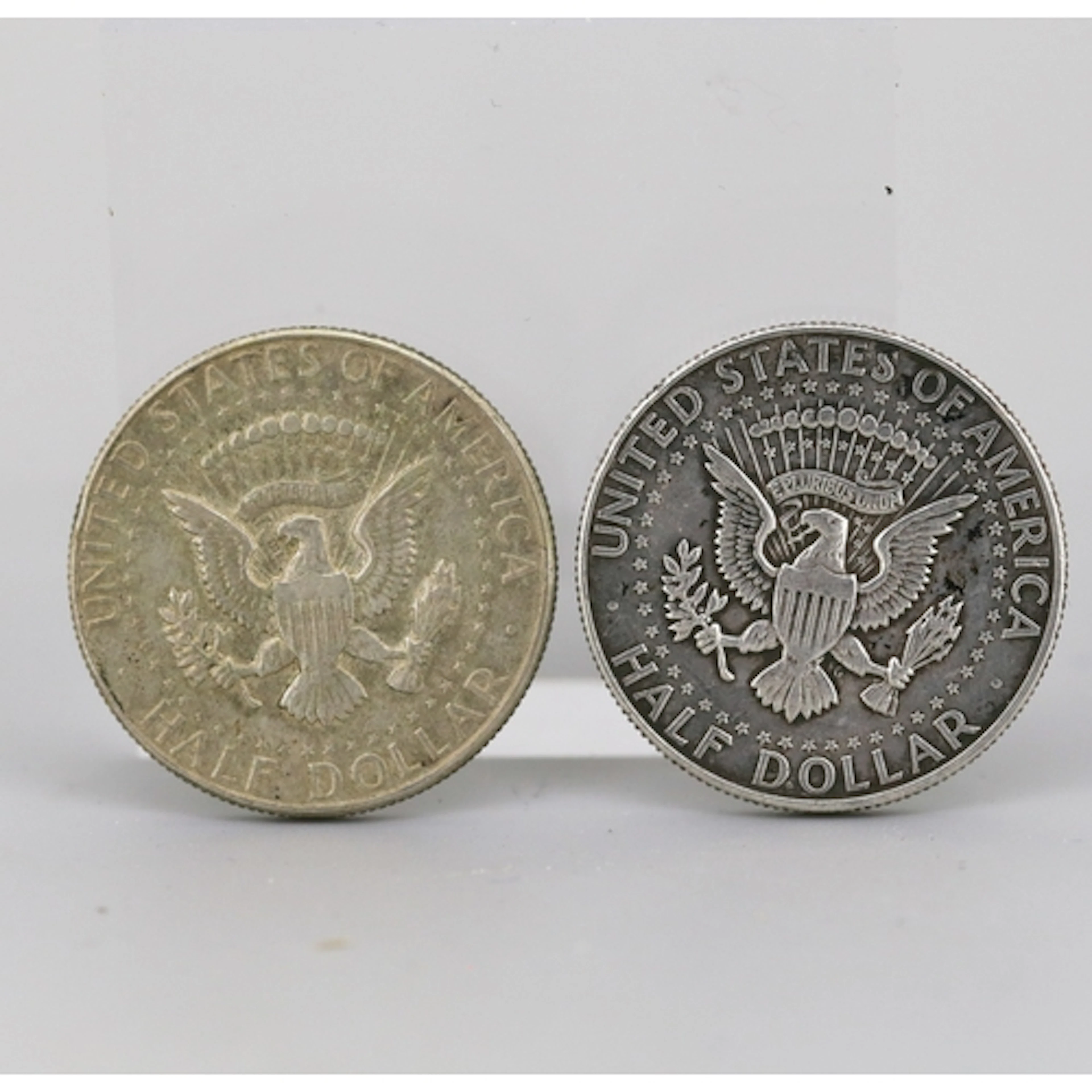 Two Silver United States of America Kennedy Half Dollar Coin...