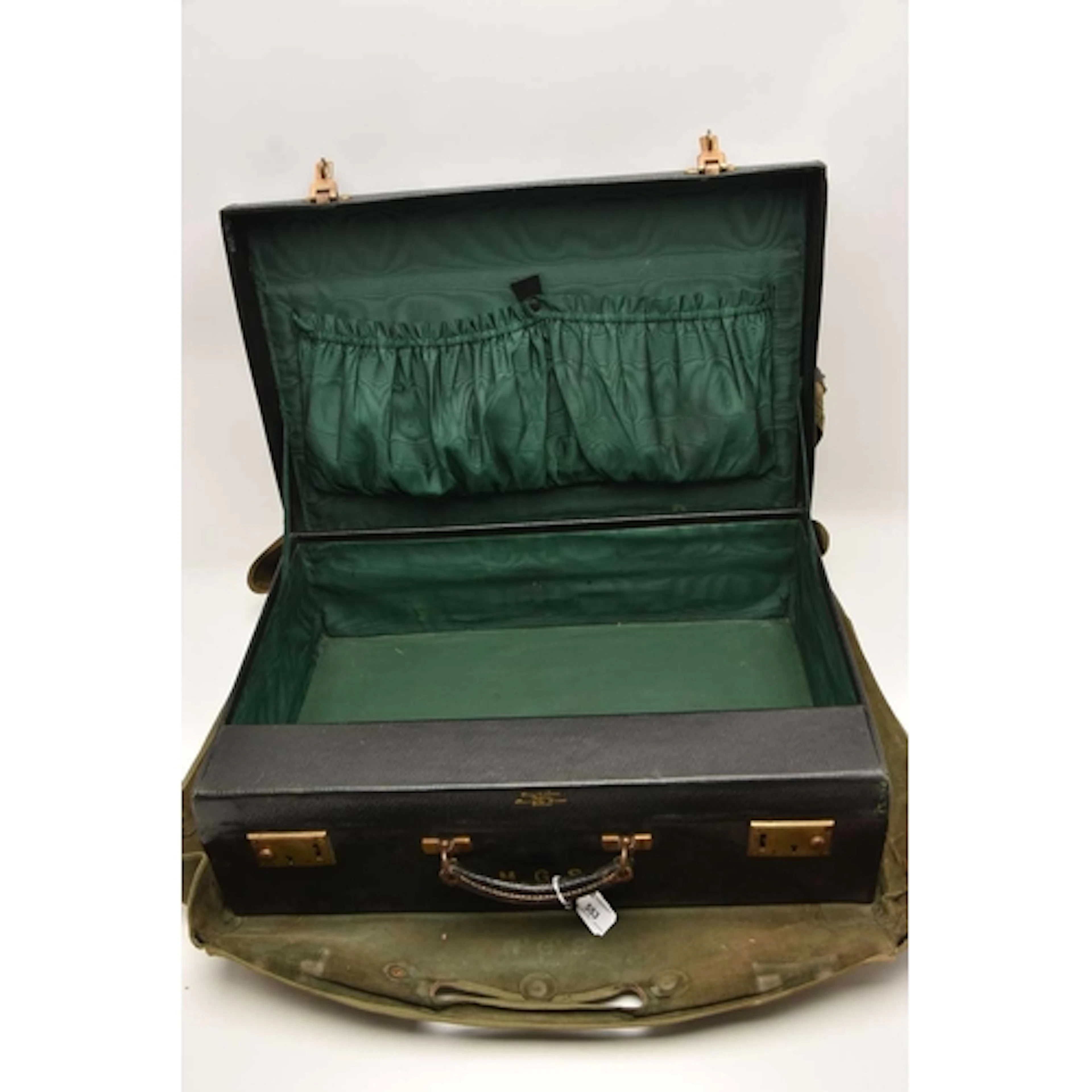 A TRAVEL BRIEFCASE DRESSING TABLE SET, comprising of a hair ...