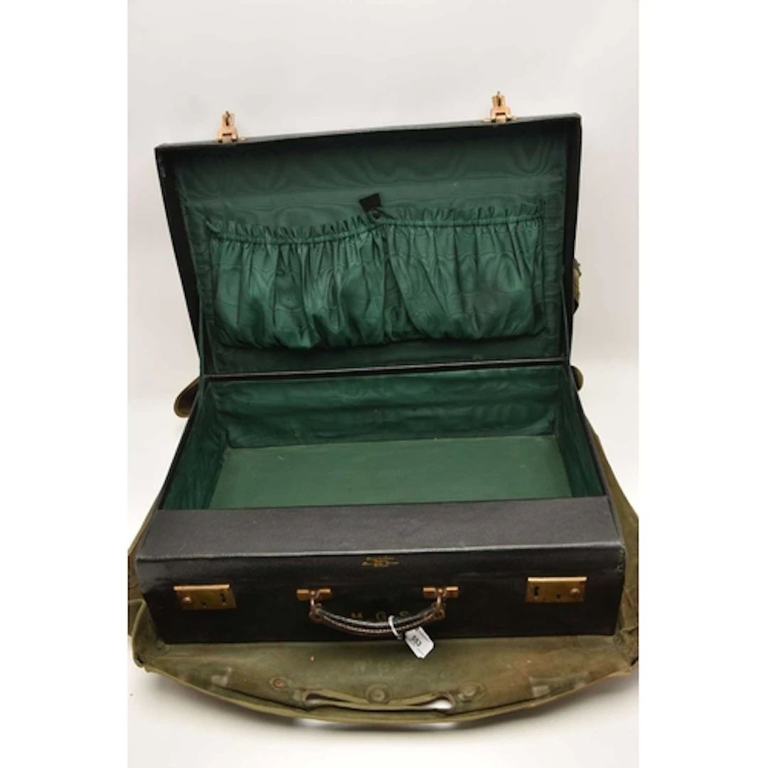 A TRAVEL BRIEFCASE DRESSING TABLE SET, comprising of a hair ...