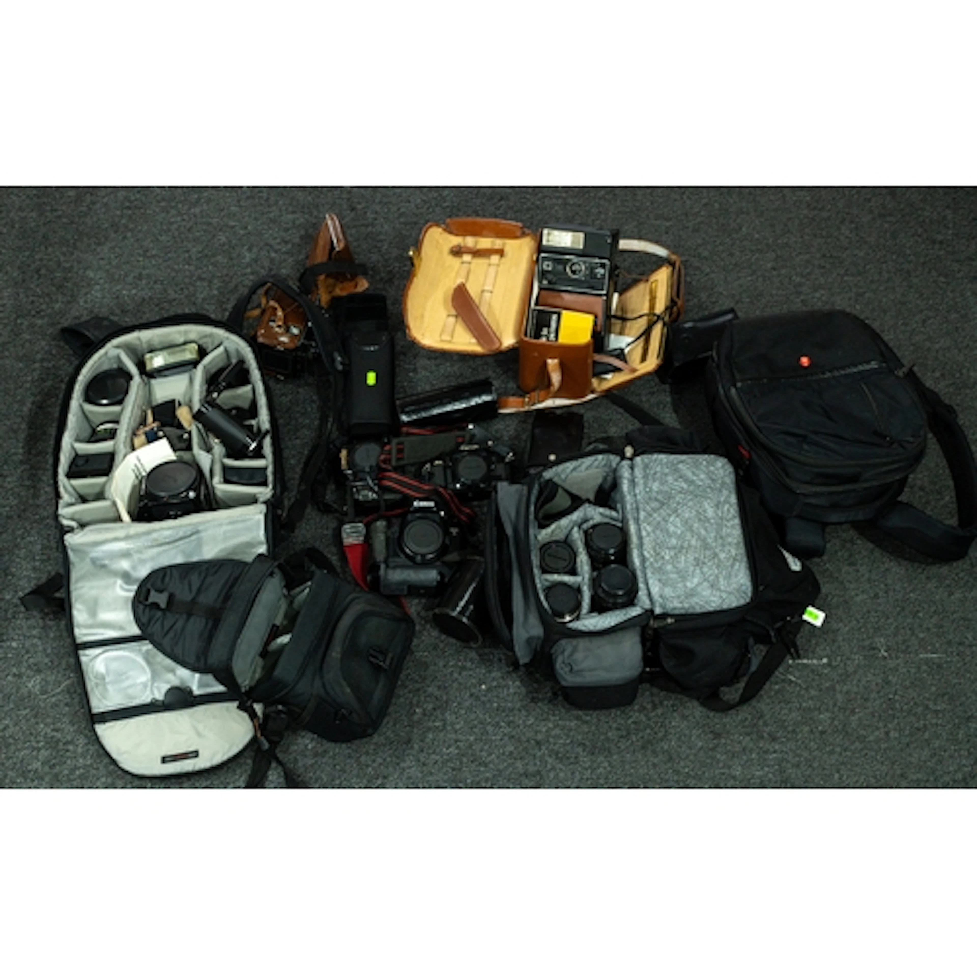 Photography: a Zenza Bronica camera, lenses, flashes, etc in...