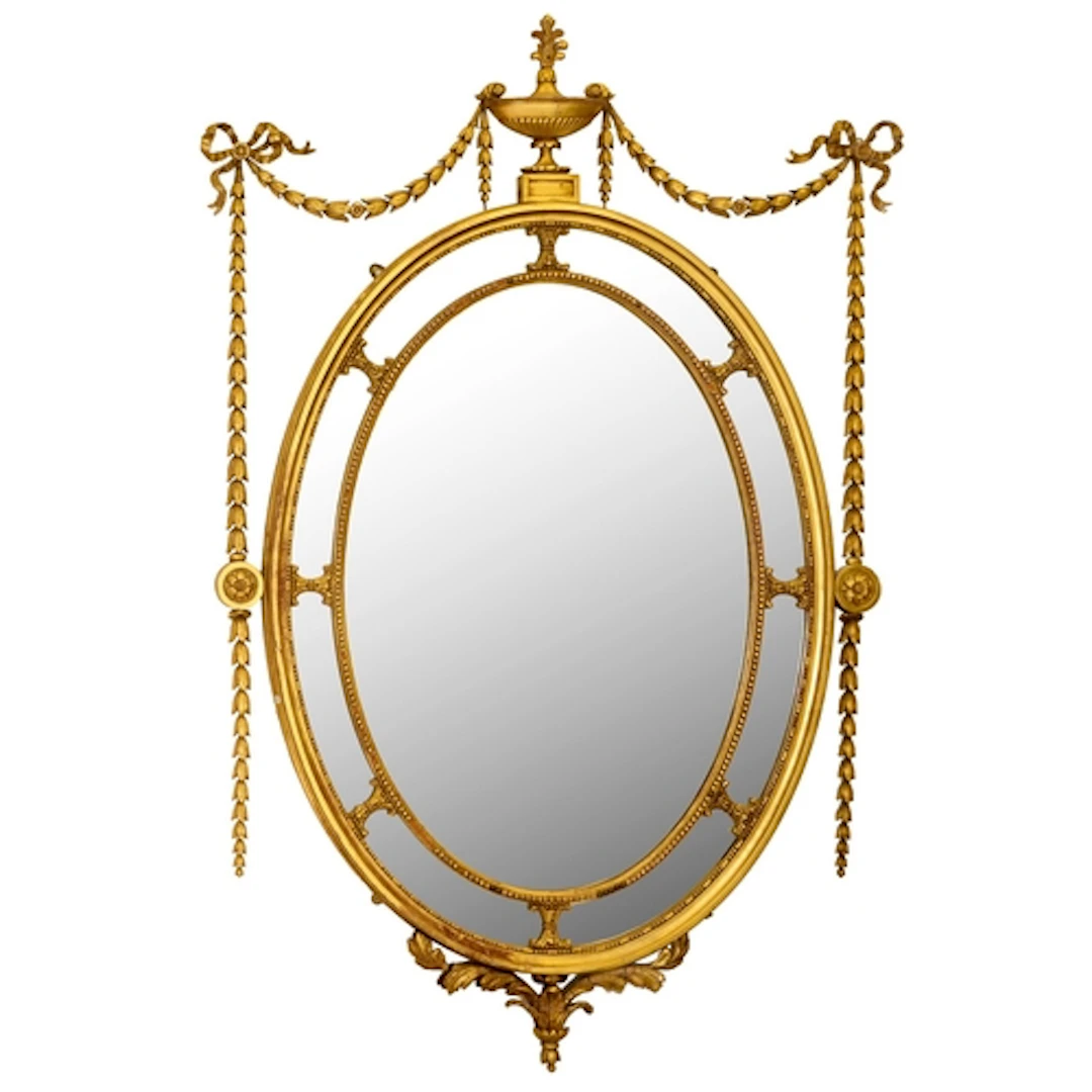 A Victorian neoclassical revival giltwood and composition mi...
