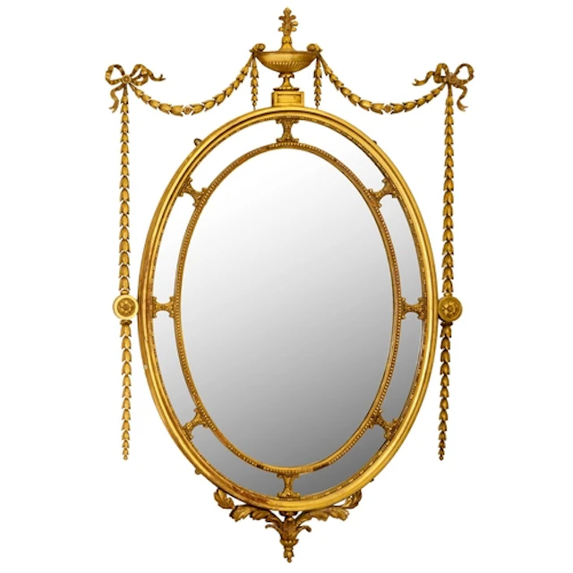 A Victorian neoclassical revival giltwood and composition mi...