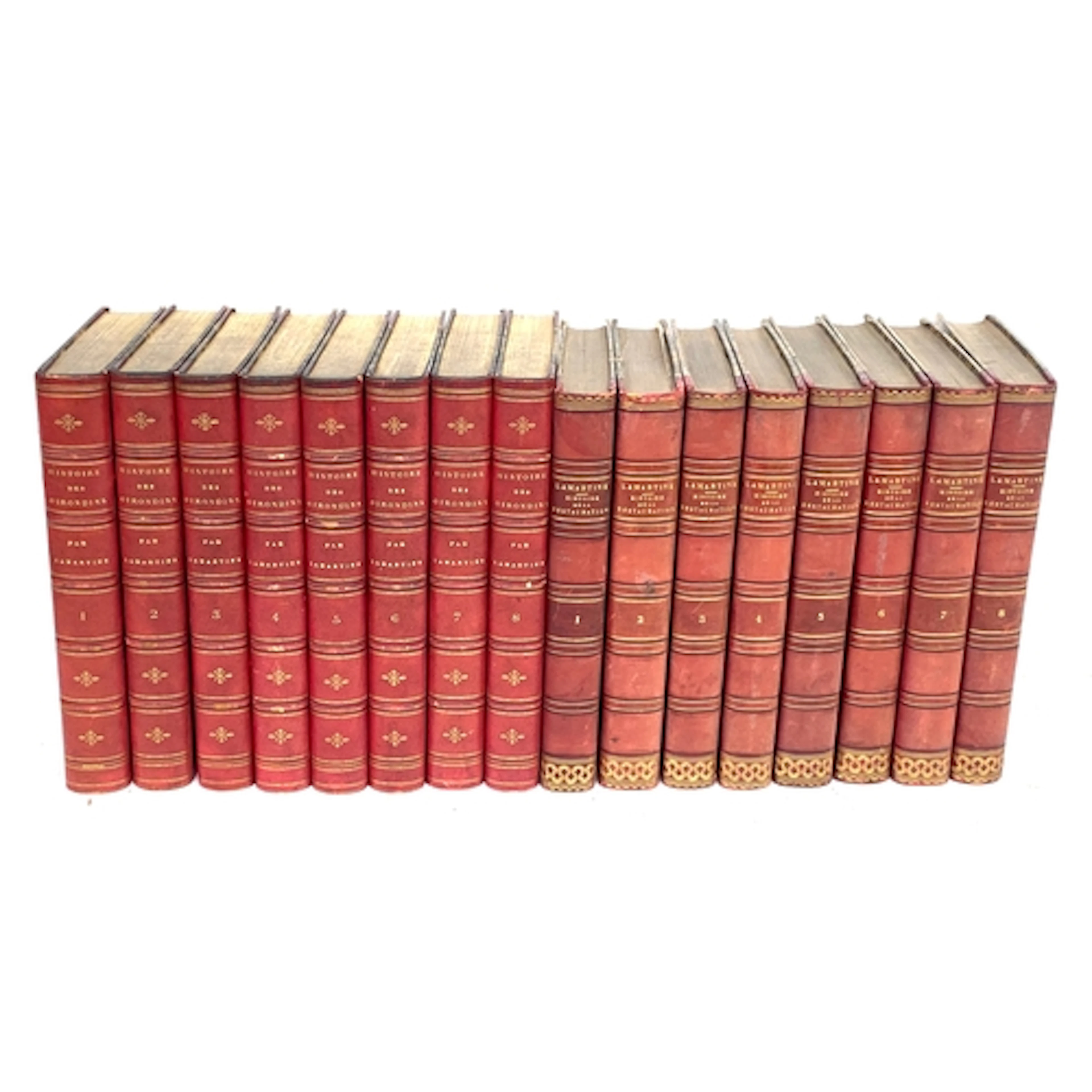 BINDINGS IN FRENCH. Very decorative. De LAMARTINE, A., 'Hist...