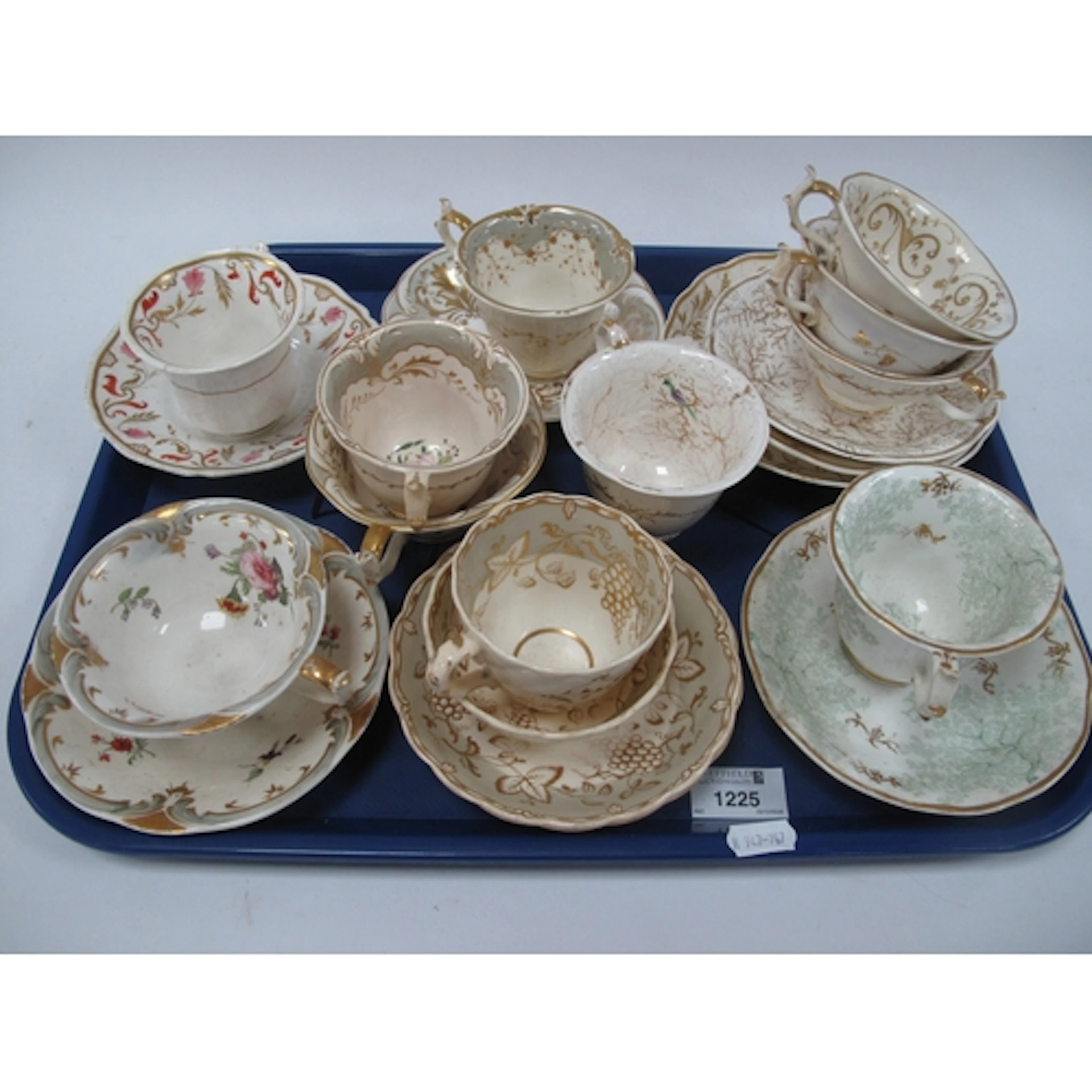 XIX Century Rockingham and other Pottery, including 1285, 84...