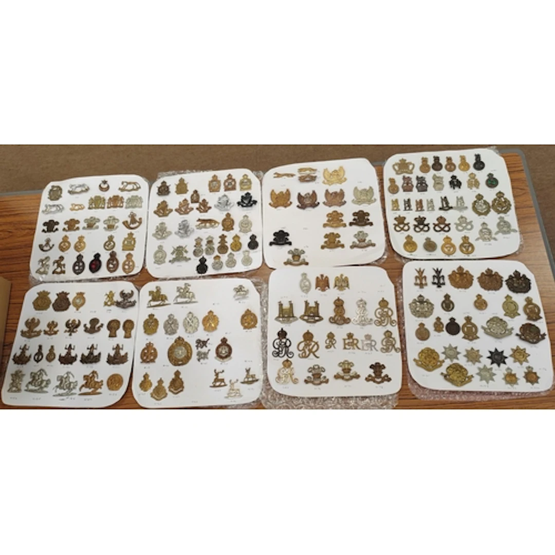 Collection of cap badges from various Yeomanry units, genera...