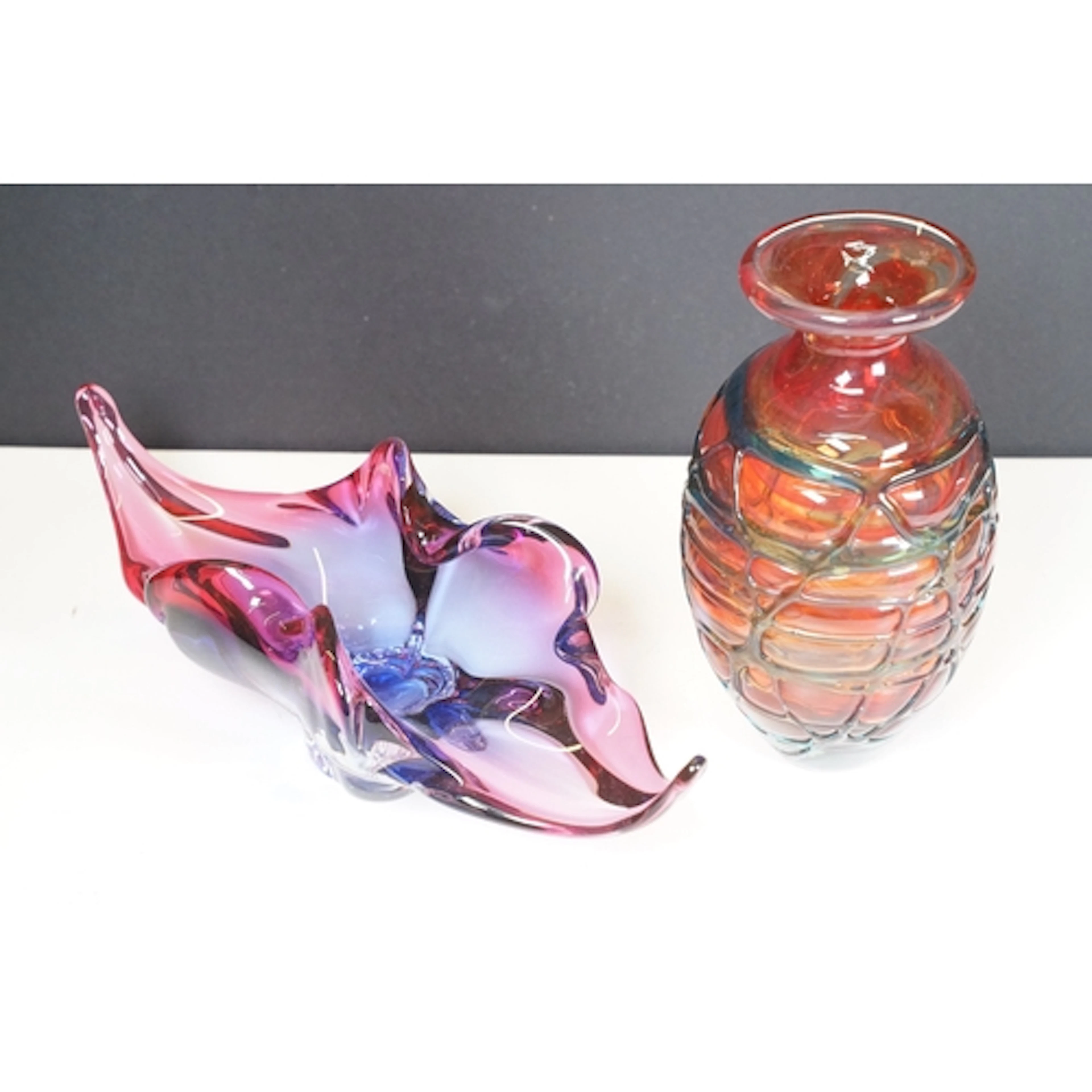 Josef Hospodka for Chřibská glassworks, mid century Czech Re...