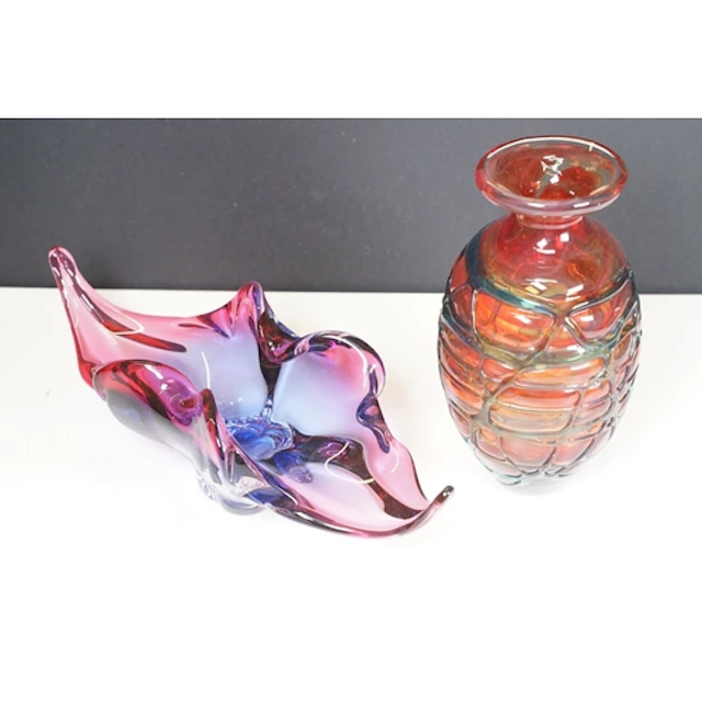 Josef Hospodka for Chřibská glassworks, mid century Czech Re...