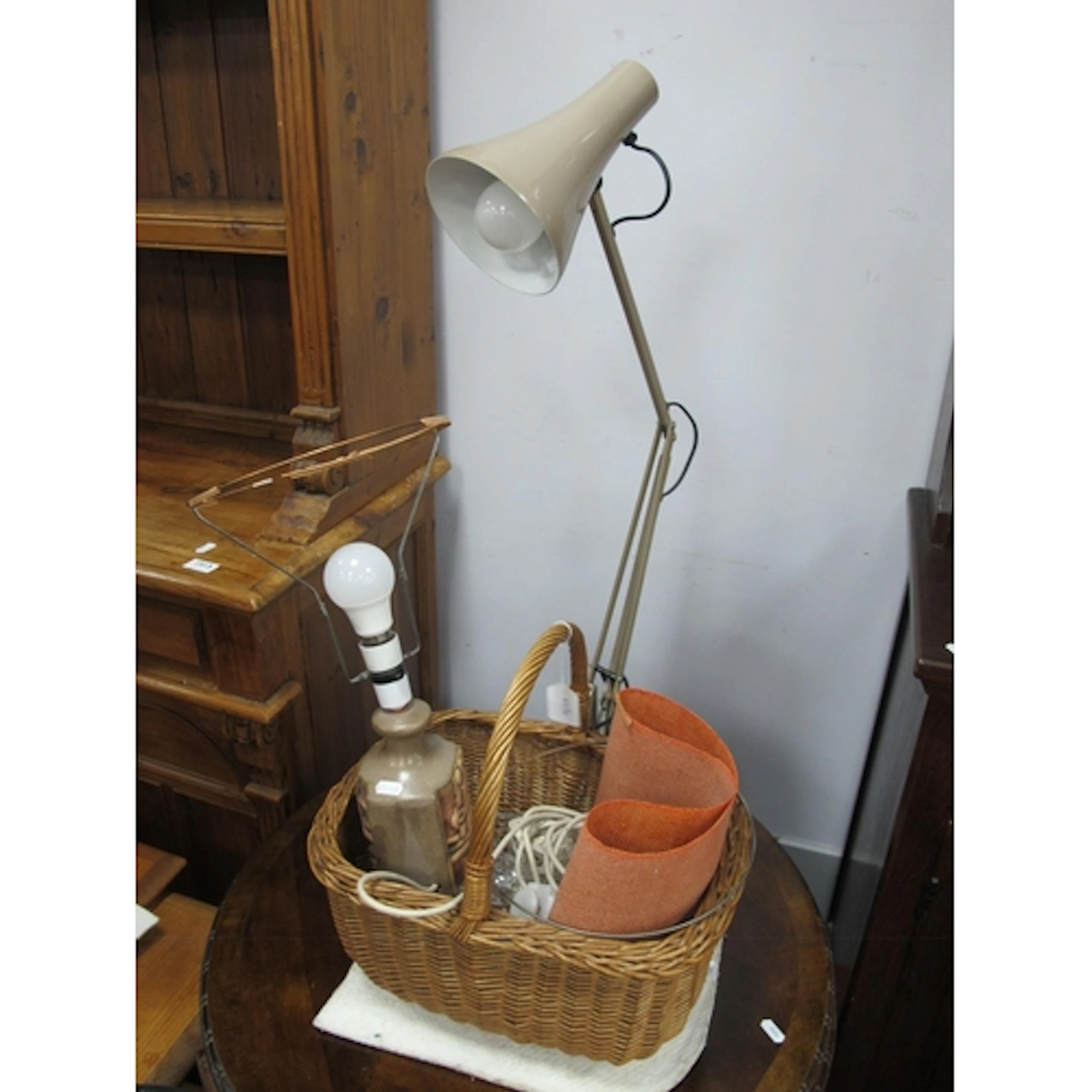 Tremar Style Aztec Table Lamp circa 1970s anglepoise lamp, g...