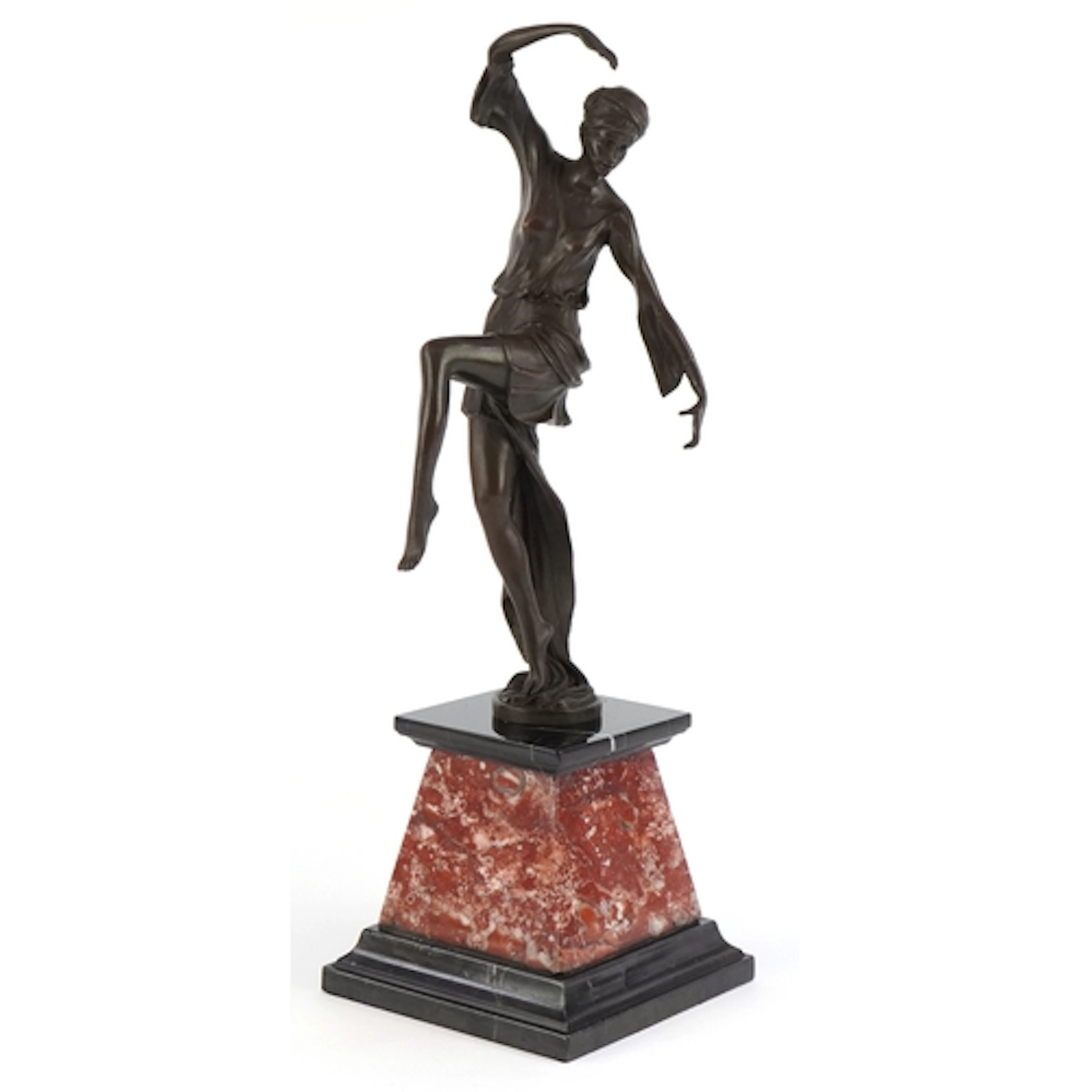 After D. H. Chiparus, patinated bronze study of a Art Deco f...