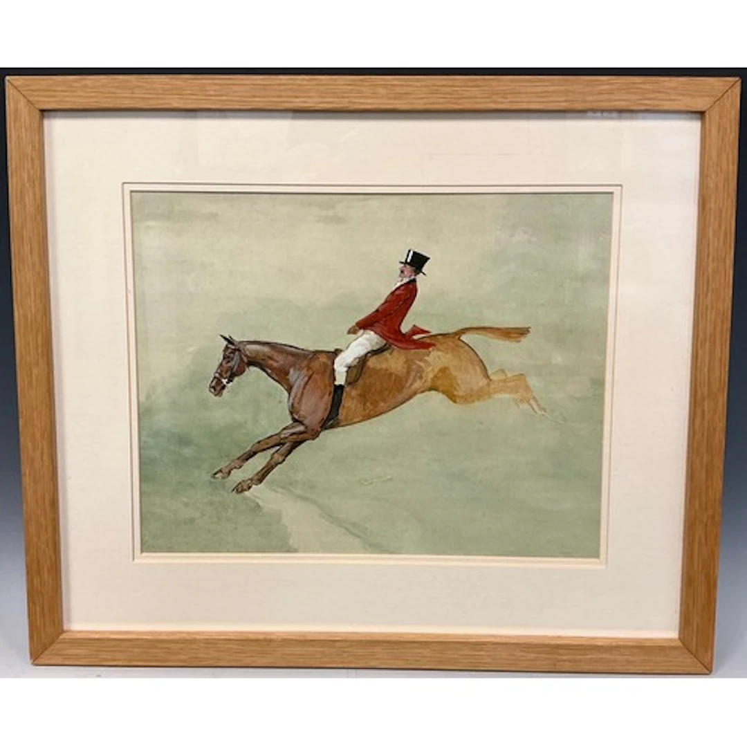 Basil Nightingale (attributed to) Huntsman Leaping unsigne...