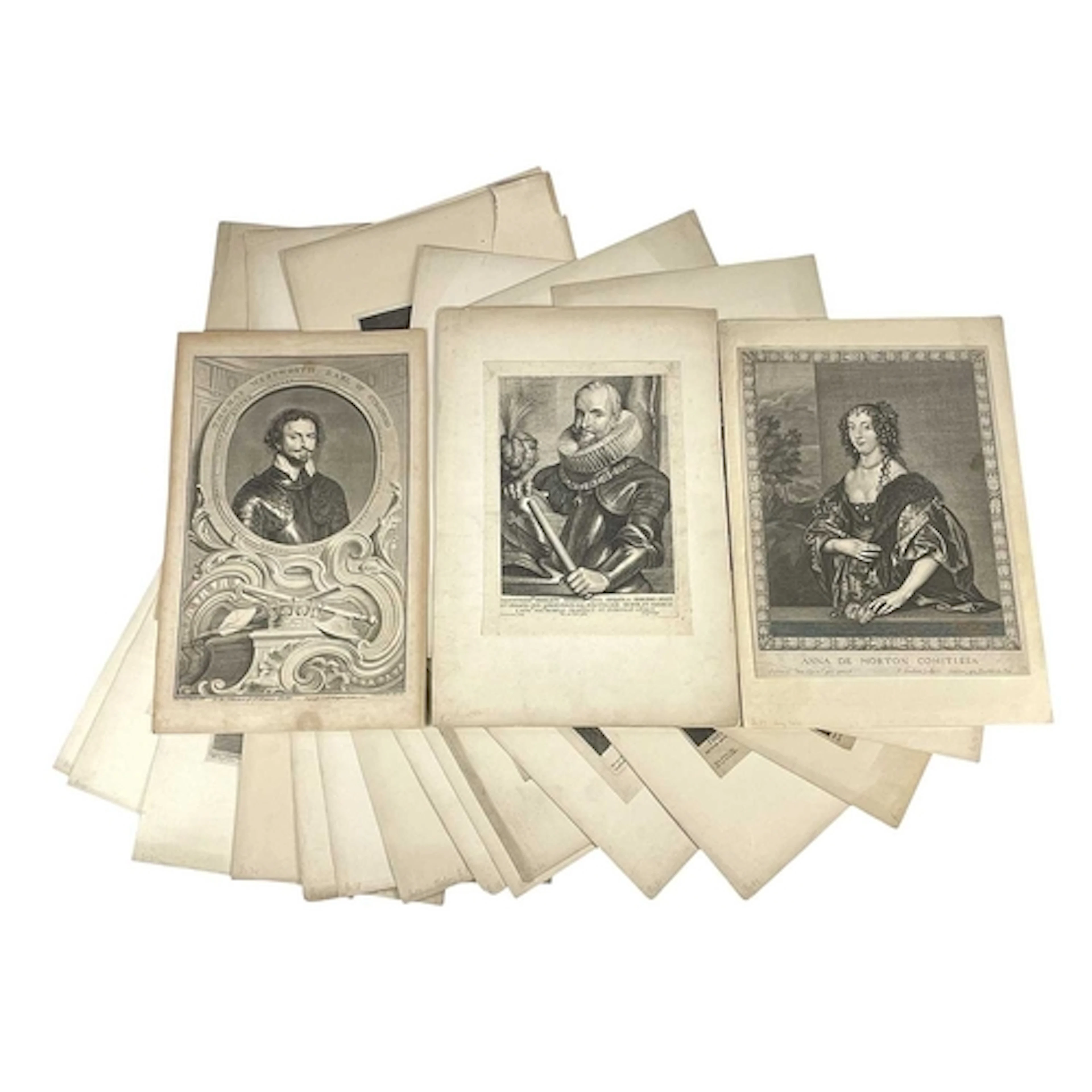 After Anthony Van Dyck Twenty-seven engravings Pieter de Jod...