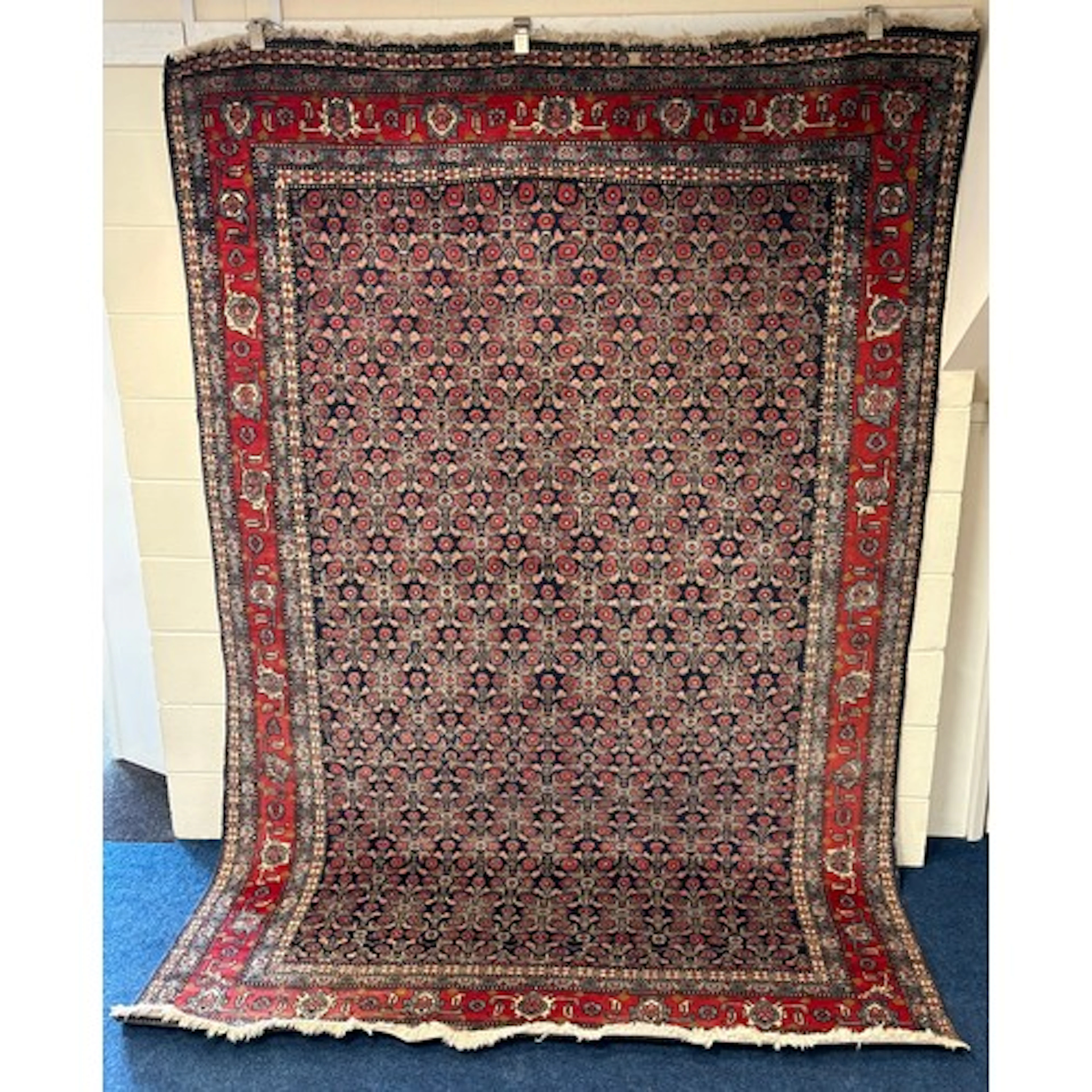 A Bidjar style Iranian red ground rug 195 x 290cm