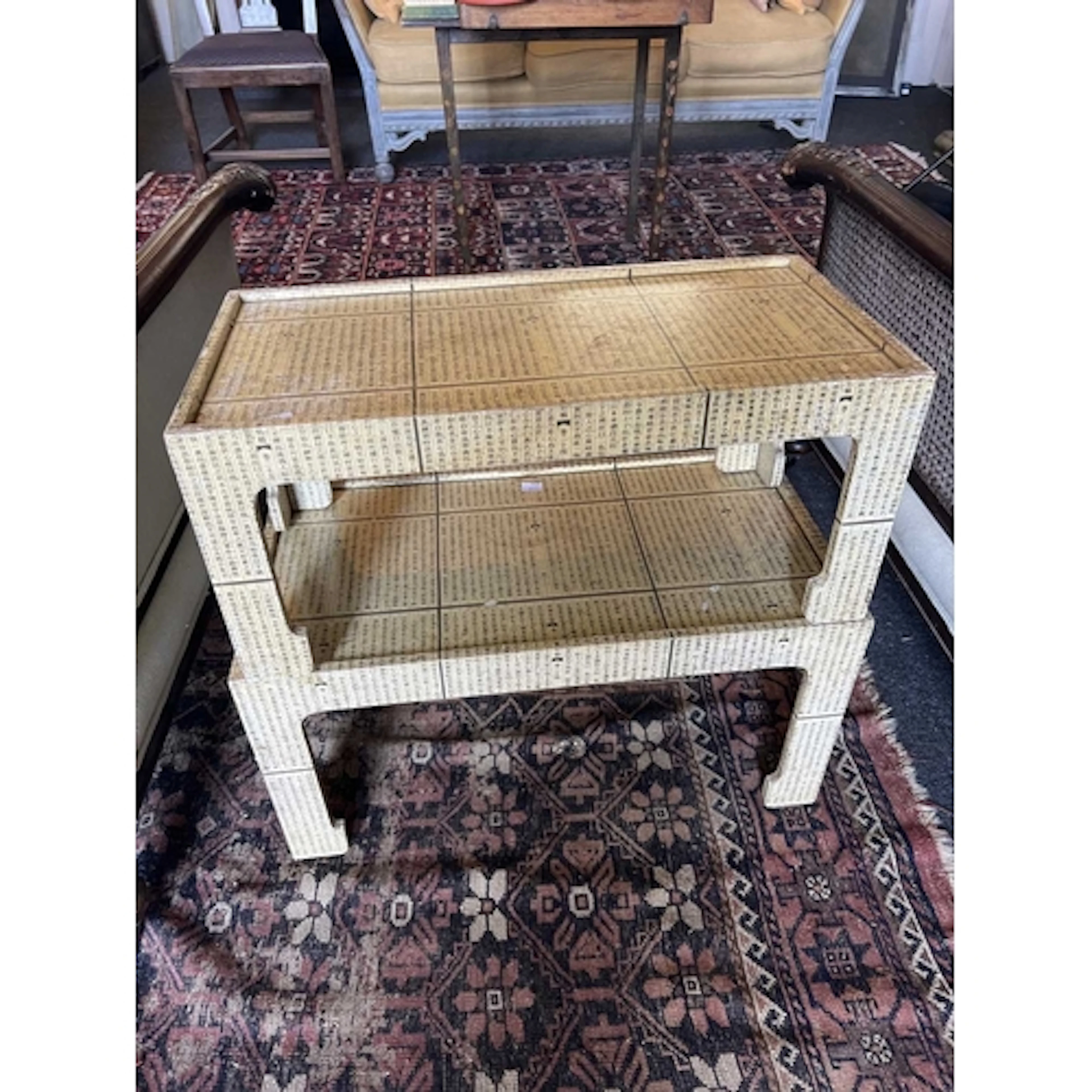 Occasional tables A set of three nesting Chinese occasional ...