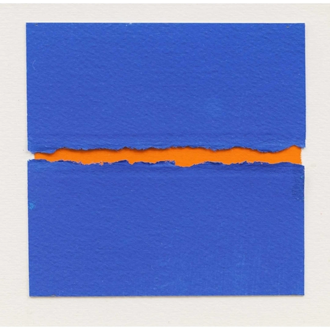 § John MILLER (1931-2002) Orange Horizon Gouache/collage, s...