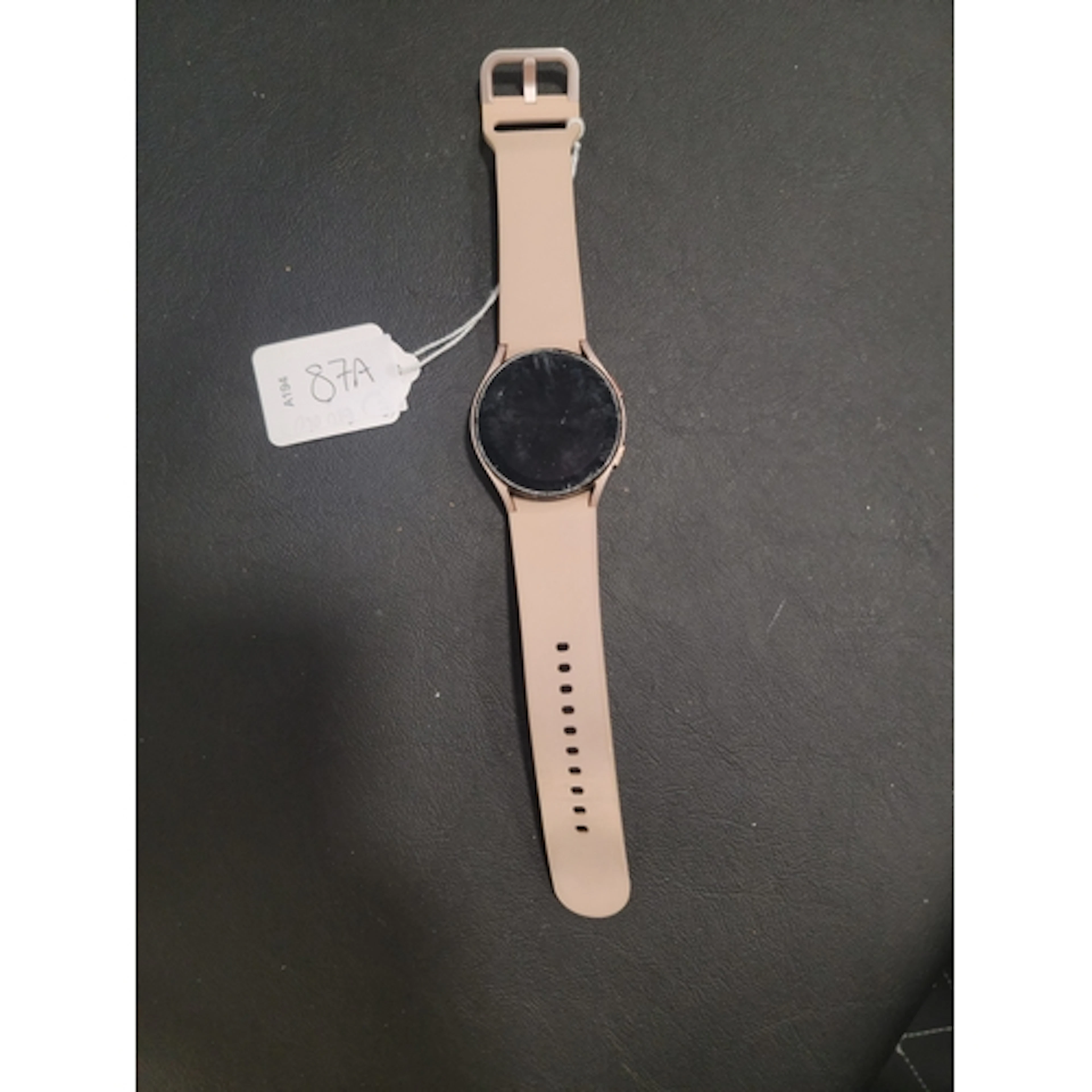 SAMSUNG GALAXY WATCH 4 model SM-R860. S/N:RFAR733B7JX. wiped...