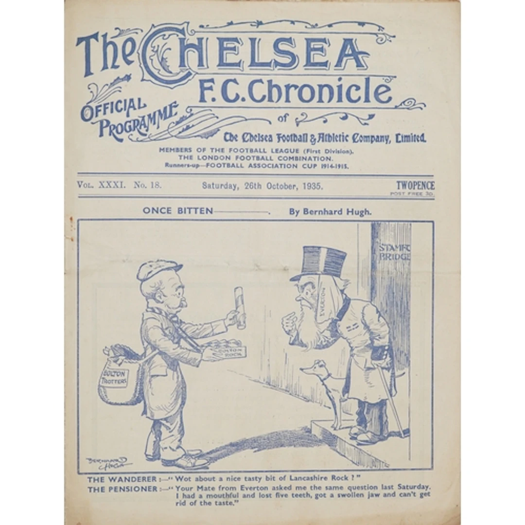 Chelsea F.C. Chronicle official football programme - Once Bi...