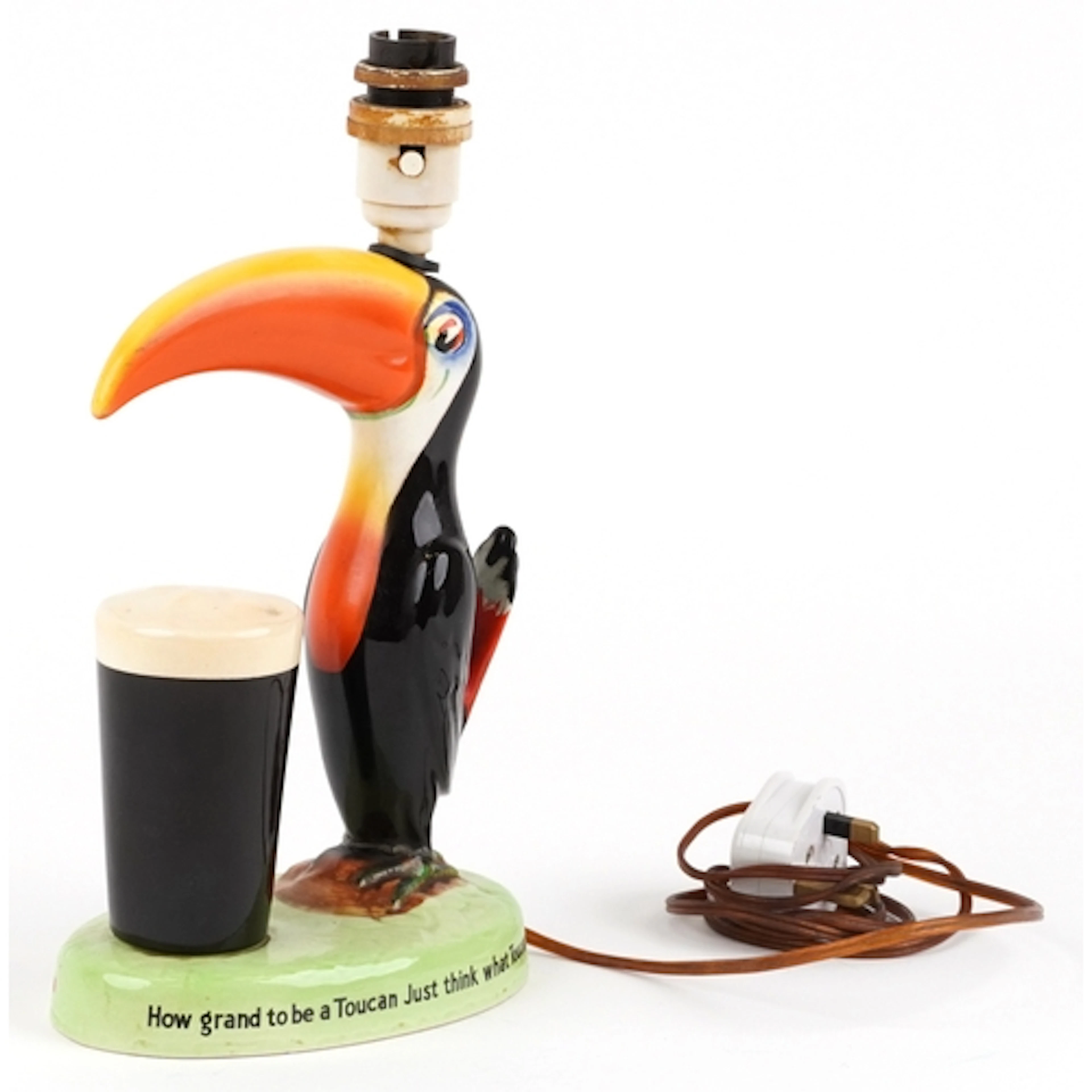 A Carlton Ware Guinness advertising table lamp, 'How Grand t...